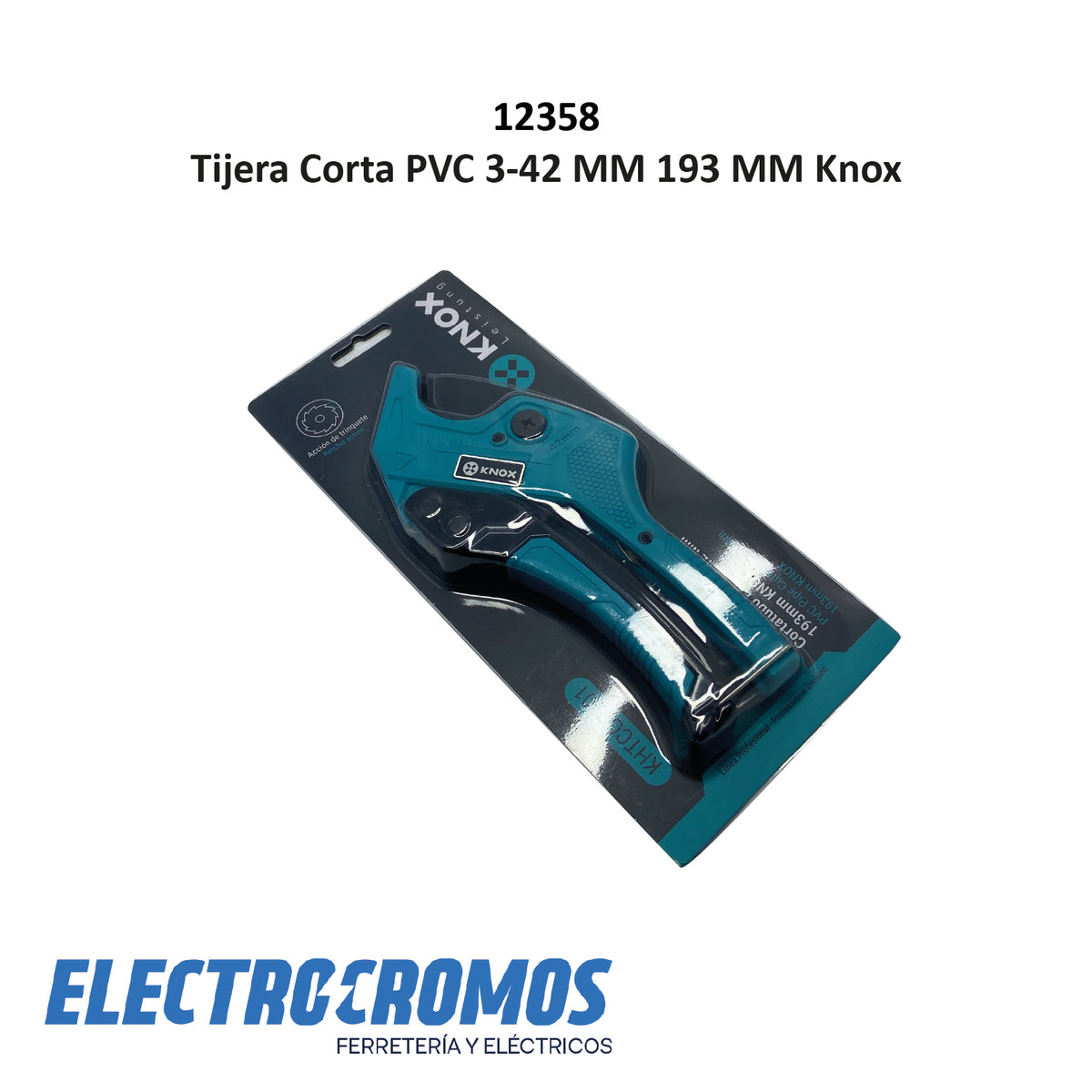 Tijera Corta PVC 3-42 MM 193 MM Knox
