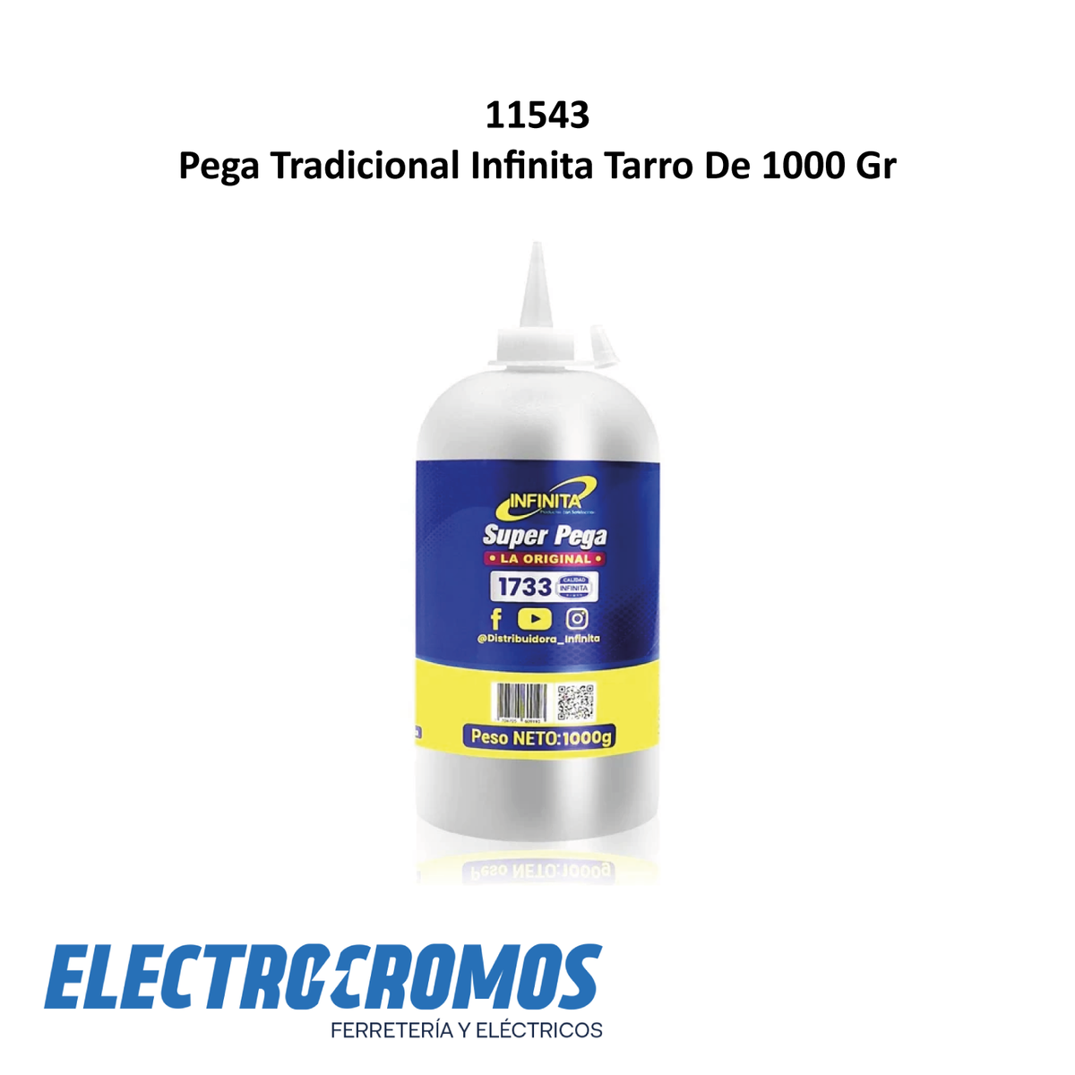 Pega Tradicional Infinita Tarro De 1000 Gr