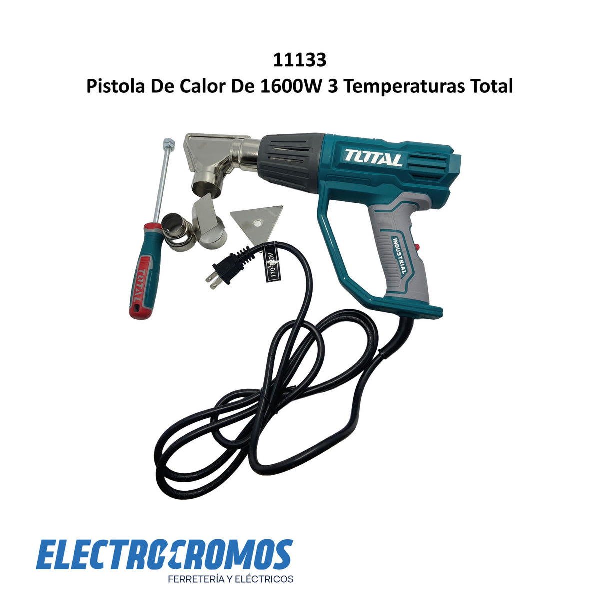 Pistola De Calor De 1600W 3 Temperaturas Total