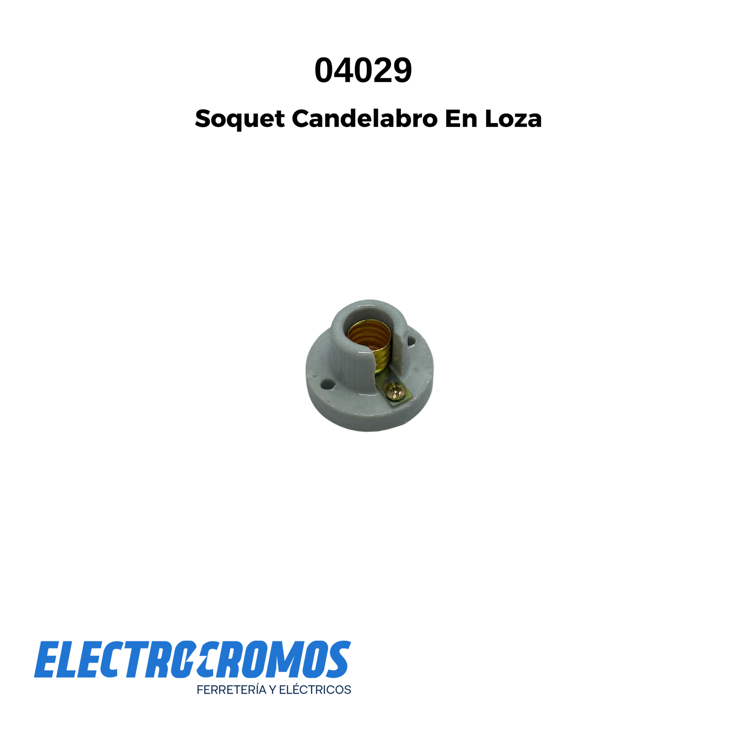 Soquet Candelabro En Loza