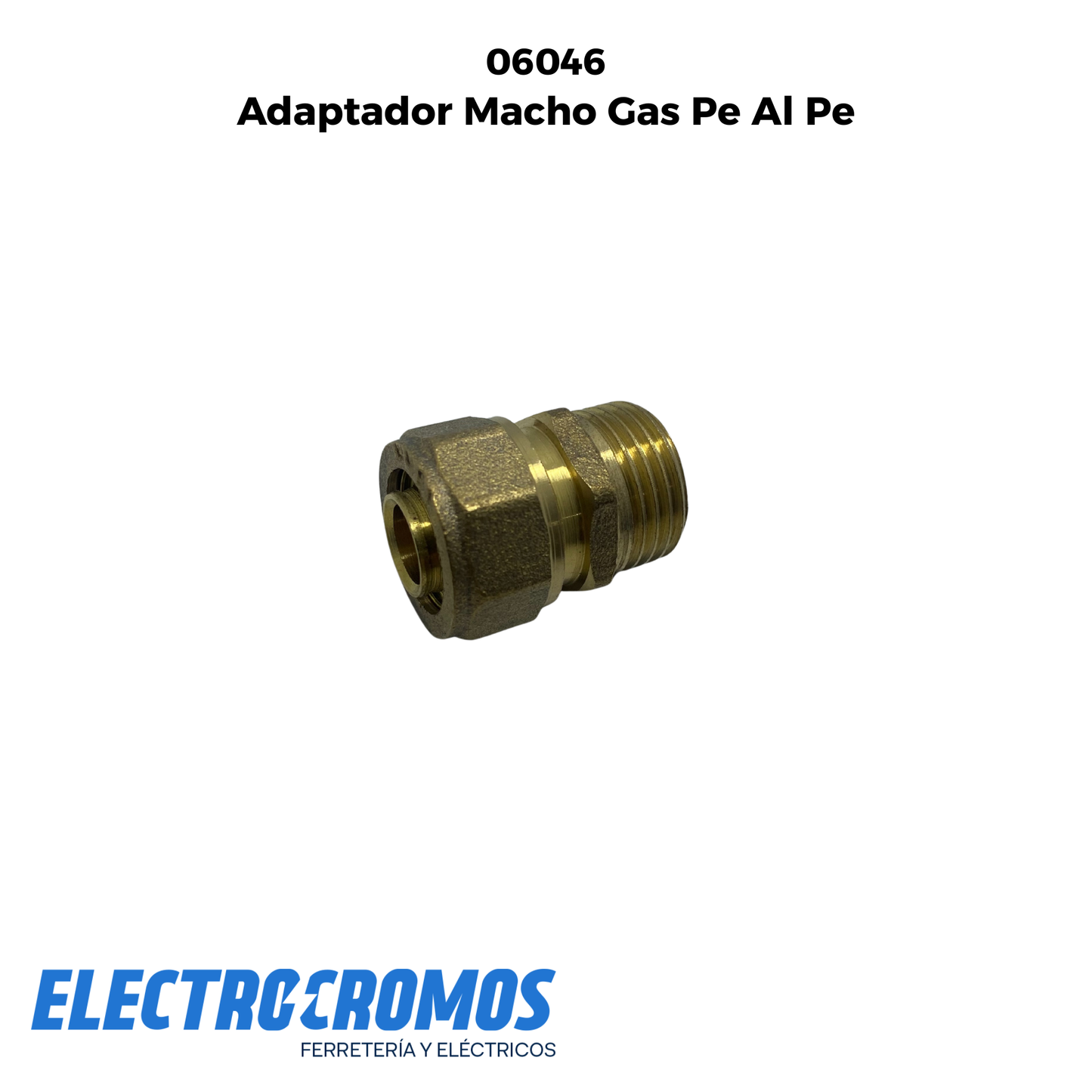 Adaptador Macho Gas Pe Al Pe