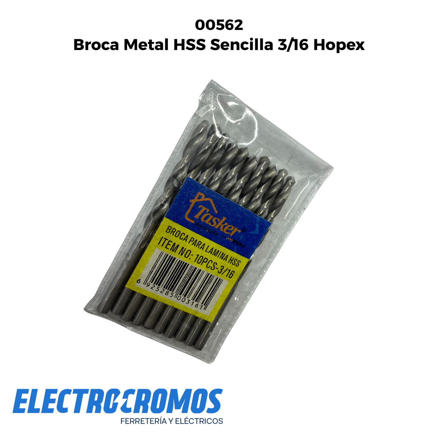 Broca Metal HSS Sencilla 3/16 Hopex