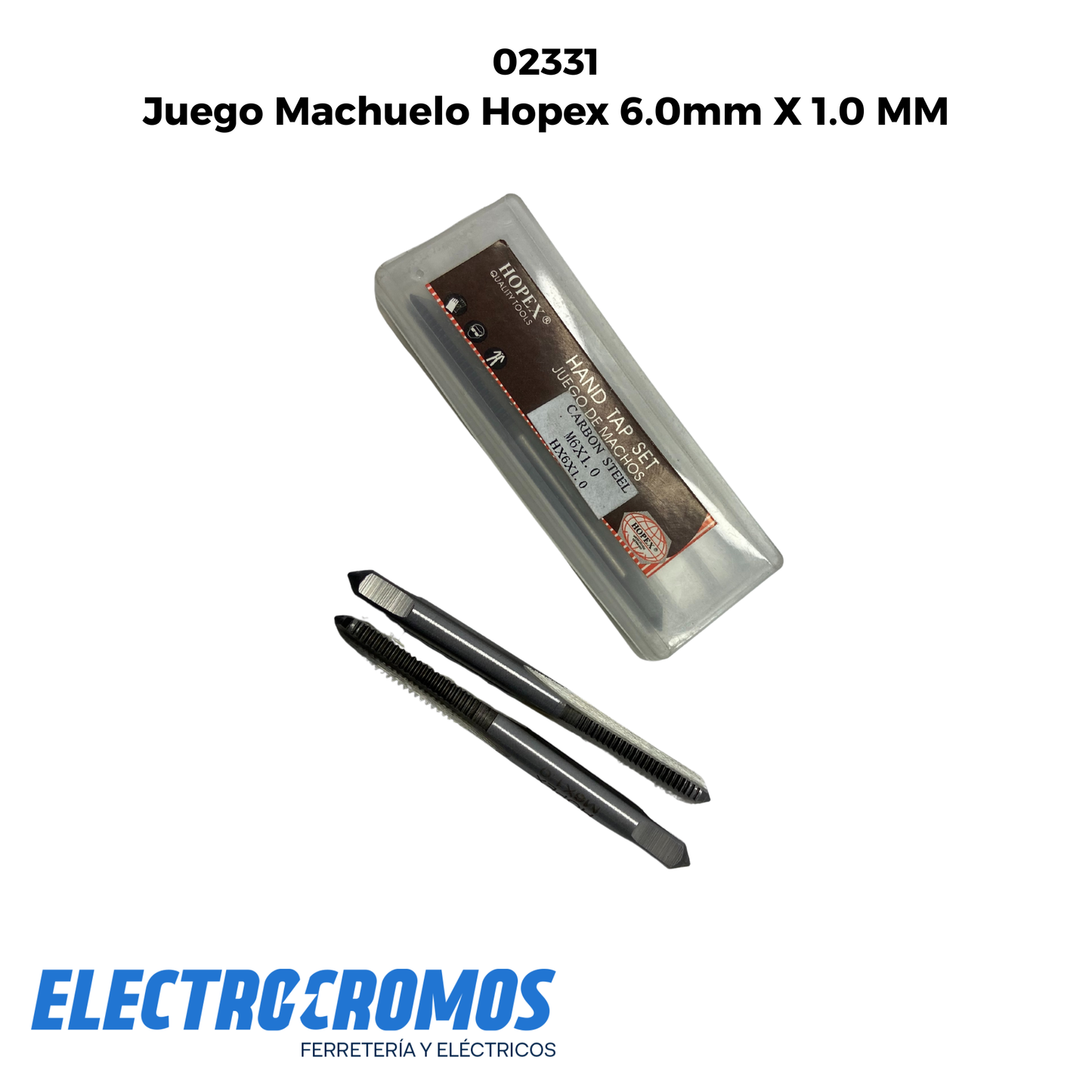 Juego Machuelo Hopex 6.0mm X 1.0 MM