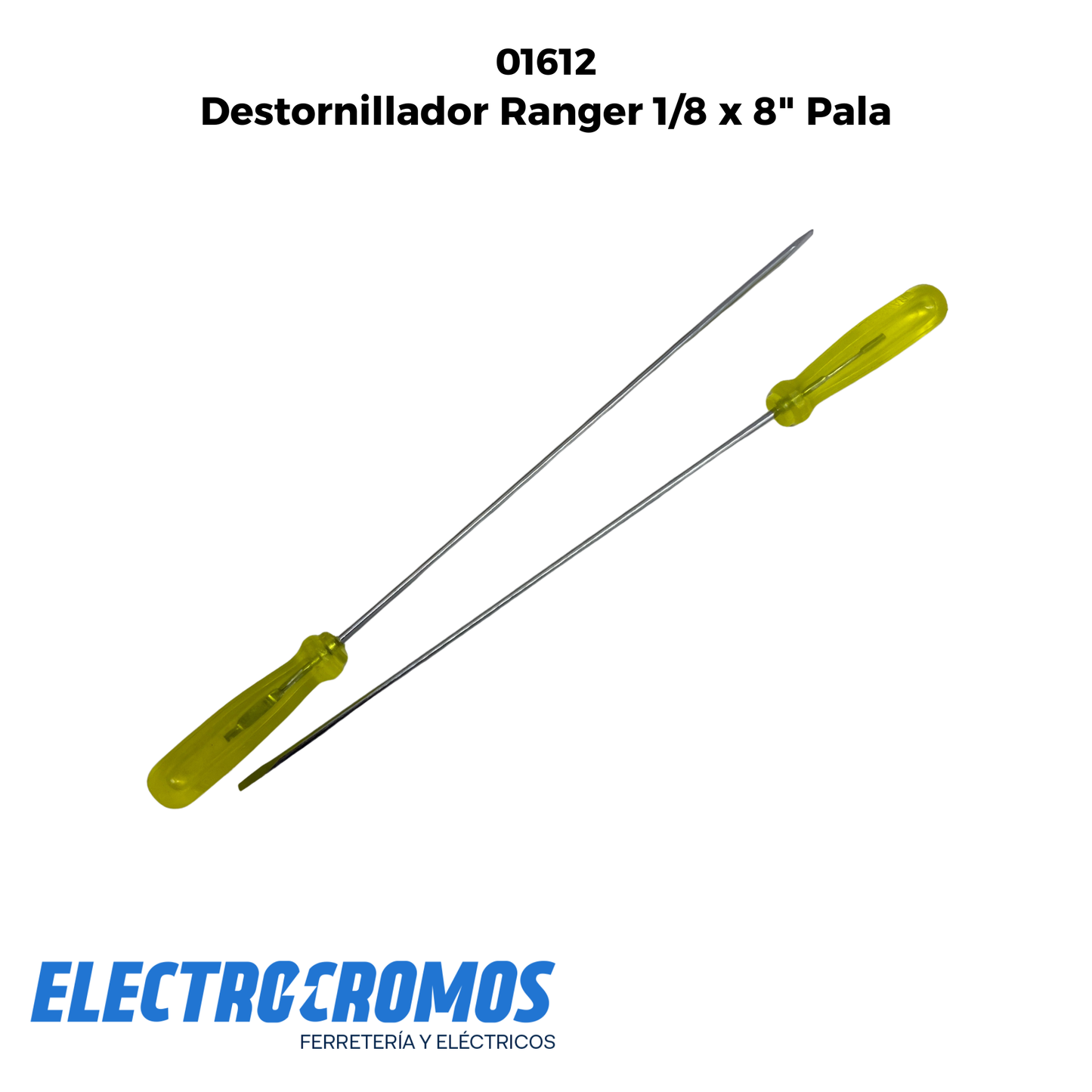 Destornillador Ranger 1/8 x 8" Pala