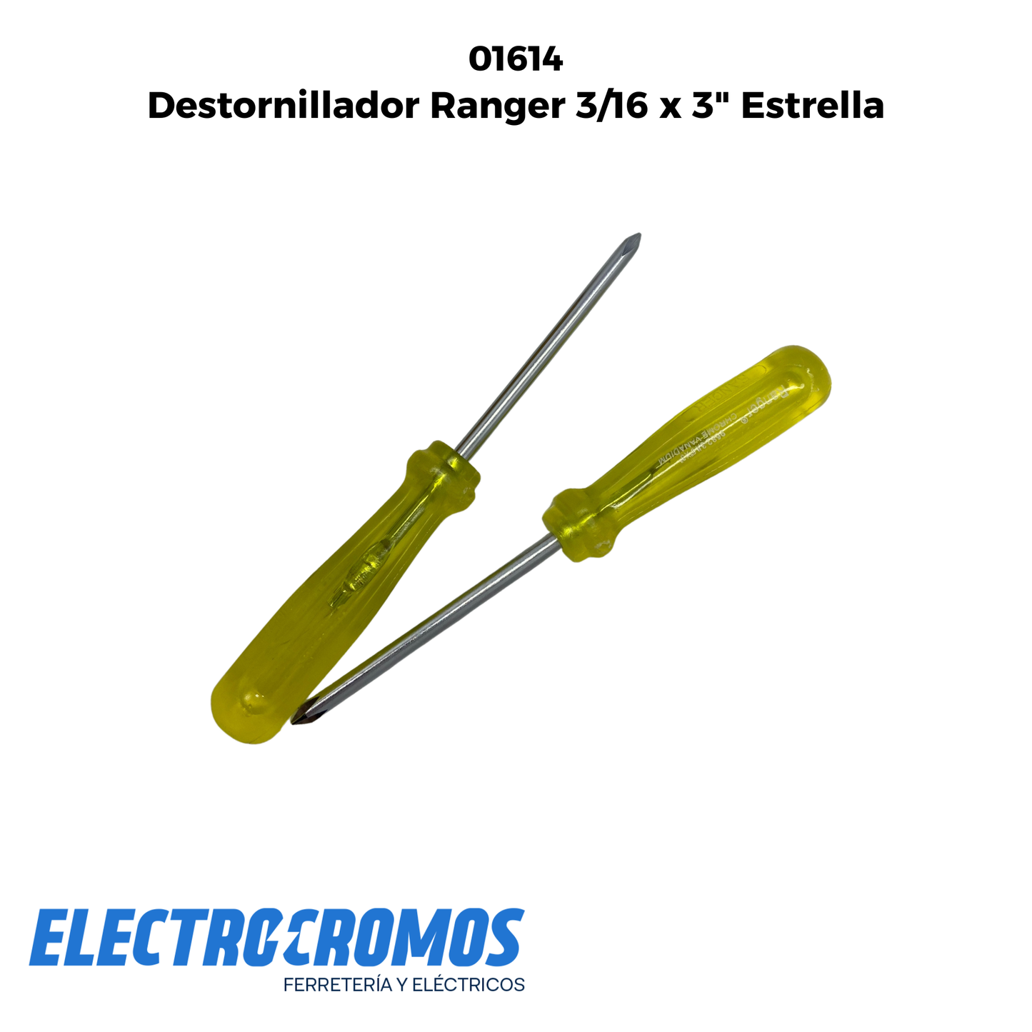 Destornillador Ranger 3/16 x 3" Estrella
