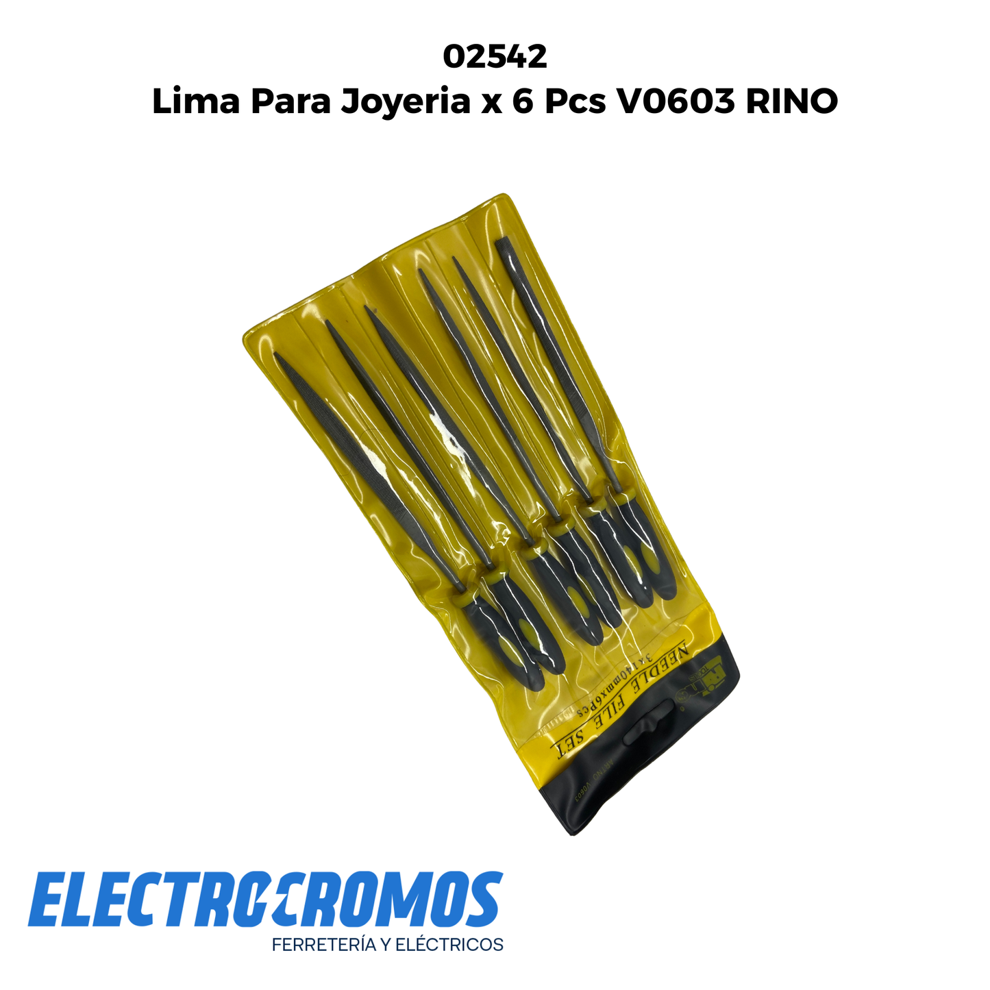 Lima Para Joyeria x 6 Pcs V0603 RINO