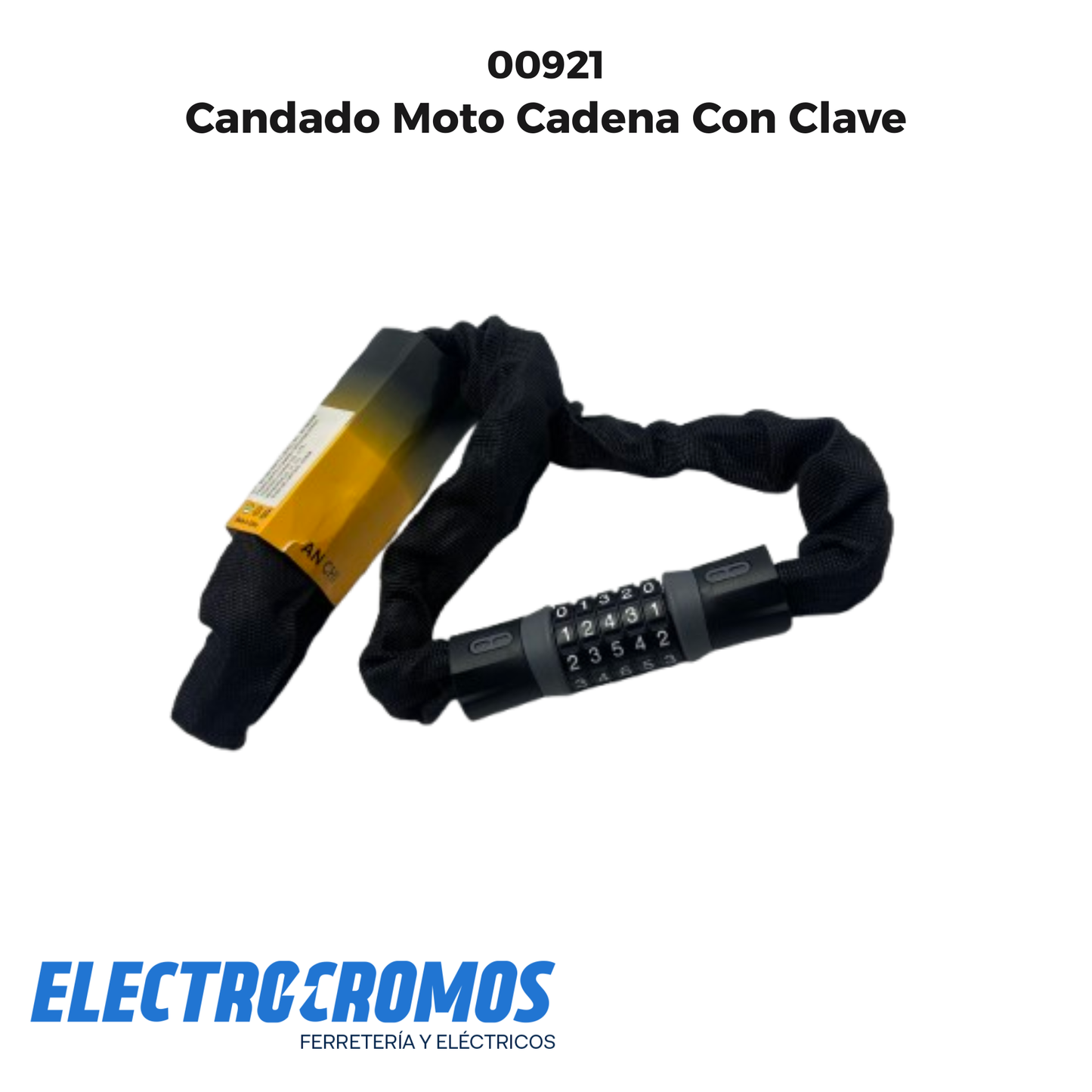 Candado Moto Cadena Con Clave Ref:ZF-074