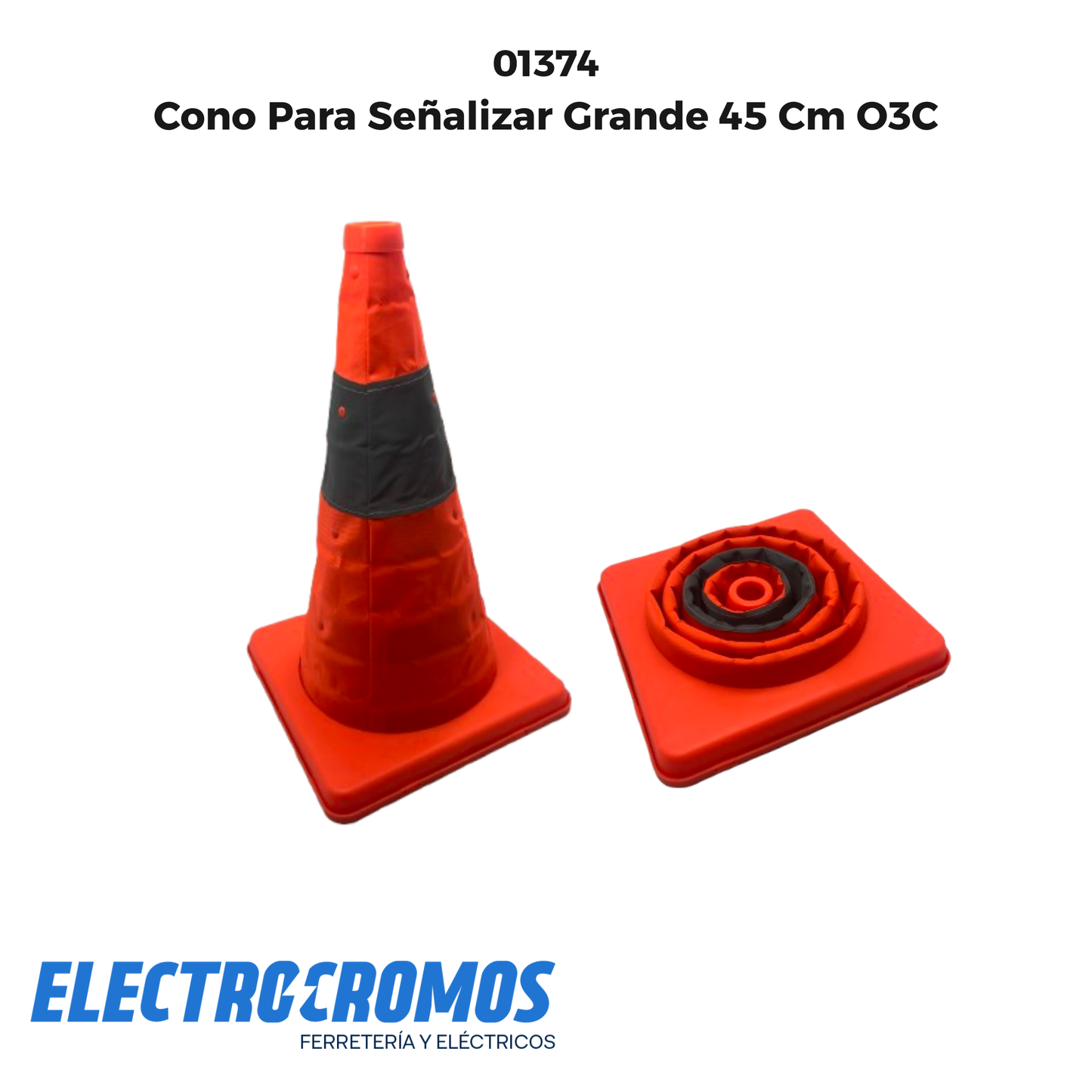 Cono Para Señalizar Grande 45 Cm O3C