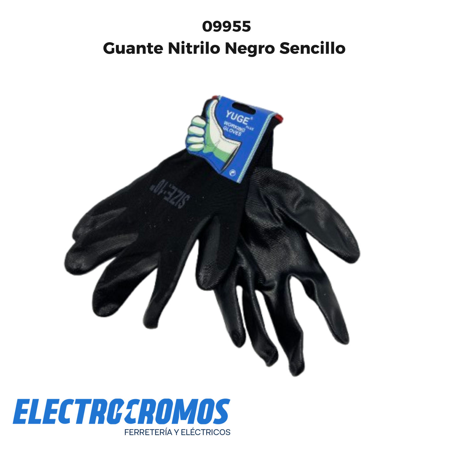 Guante Nitrilo Negro Sencillo
