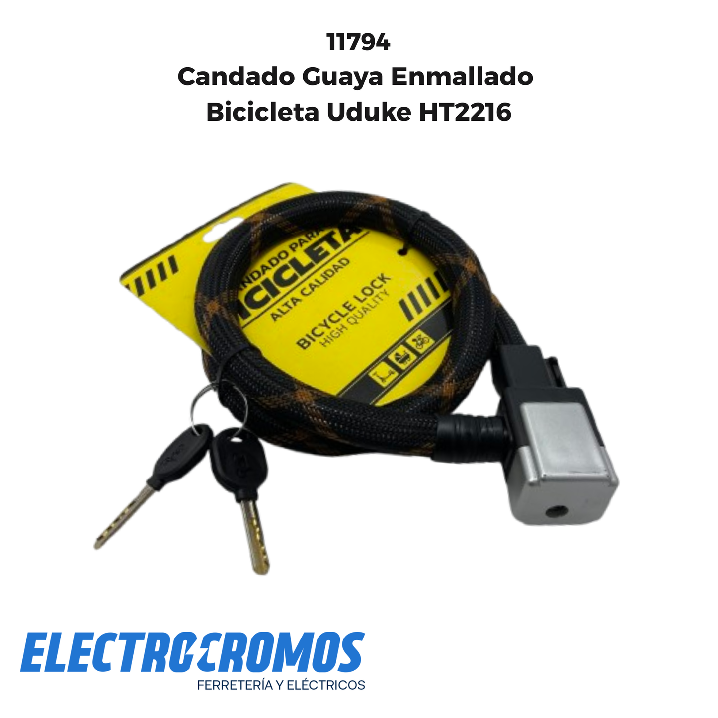 Candado Guaya Enmallado Bicicleta Uduke HT2216