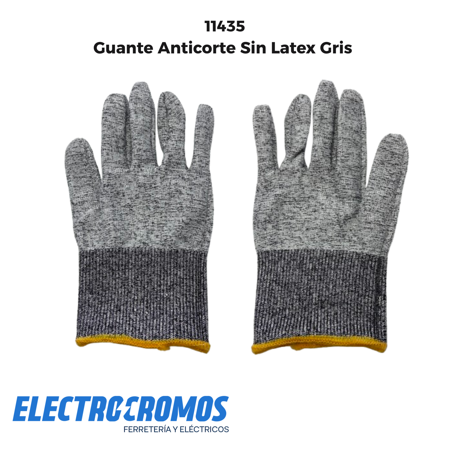 Guante Anticorte Sin Latex Gris