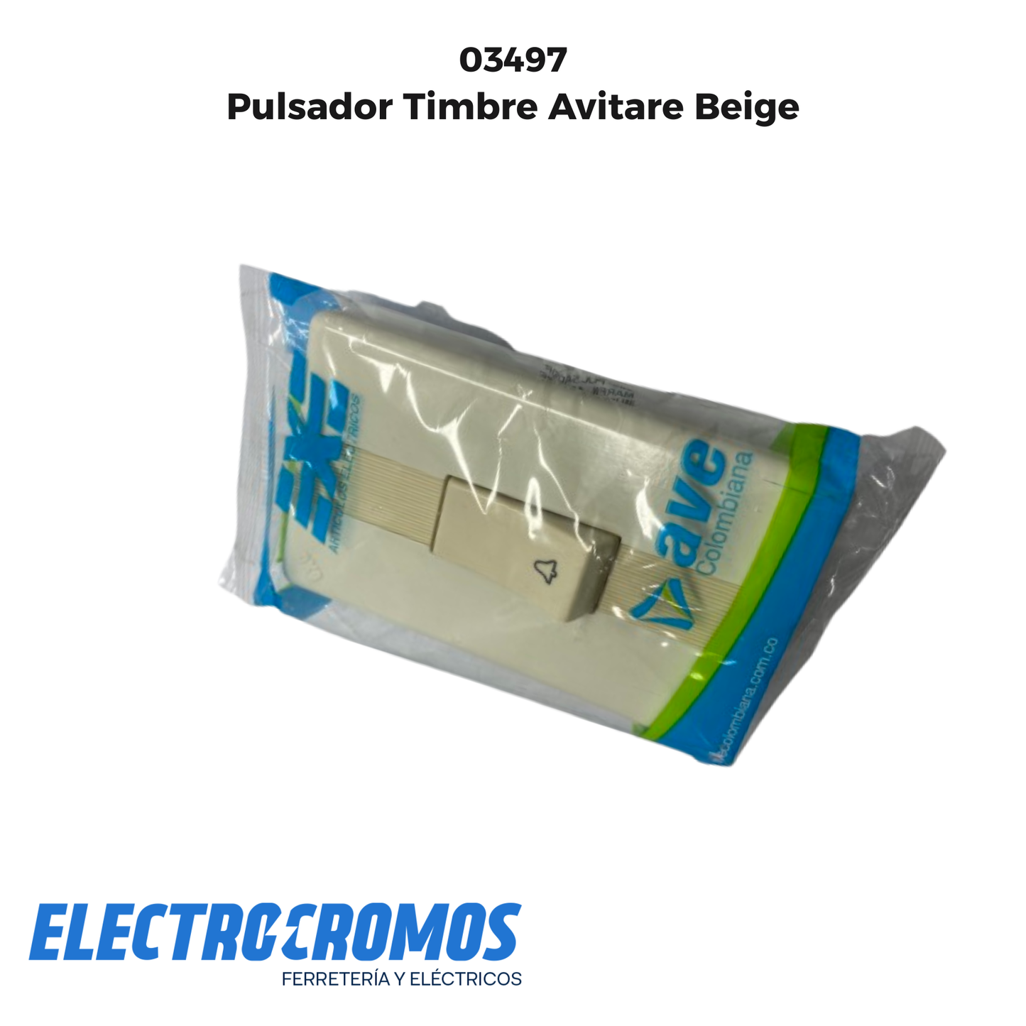 Pulsador Timbre Avitare Beige