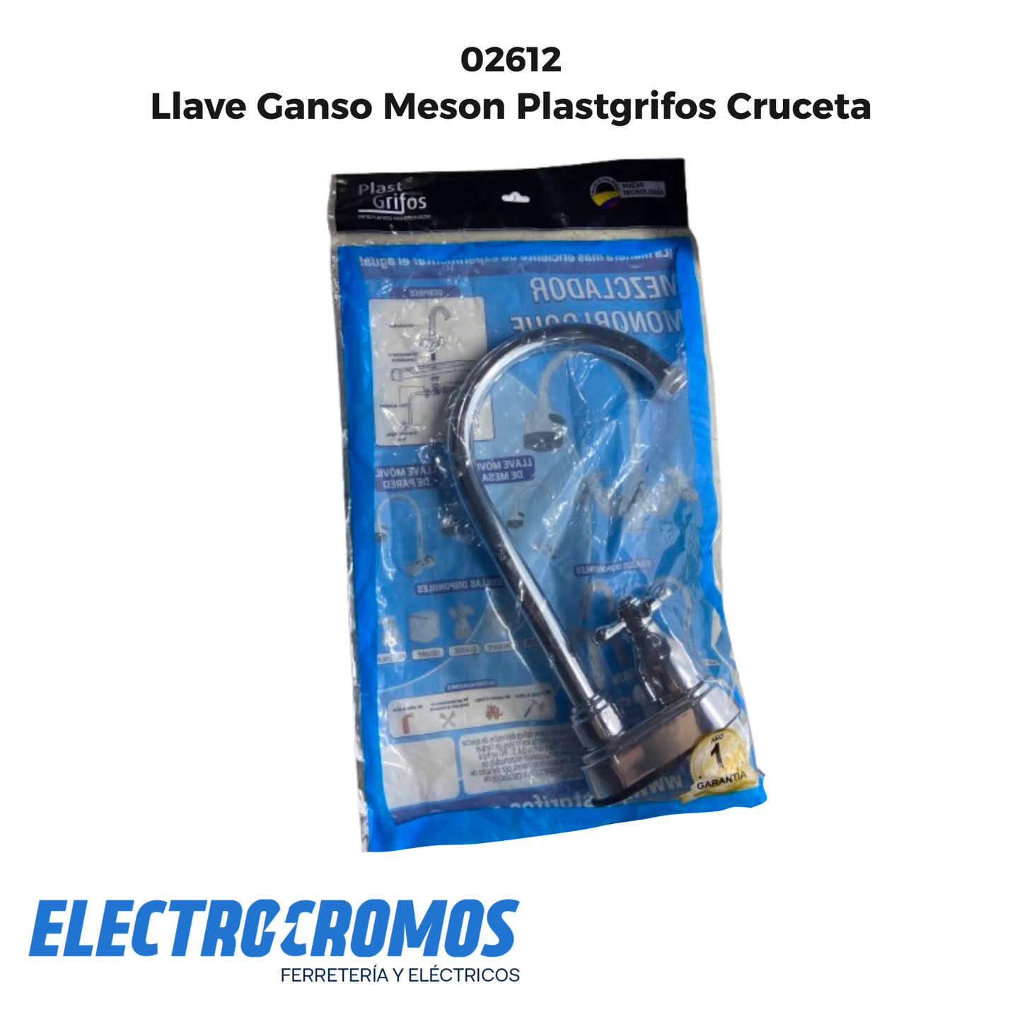 Llave Ganso Meson Clasic Plastgrifos Cruceta