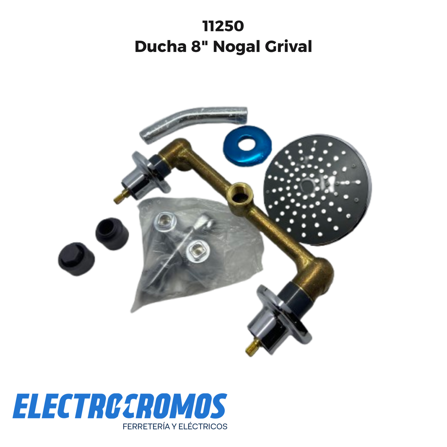 Ducha 8" Nogal Grival