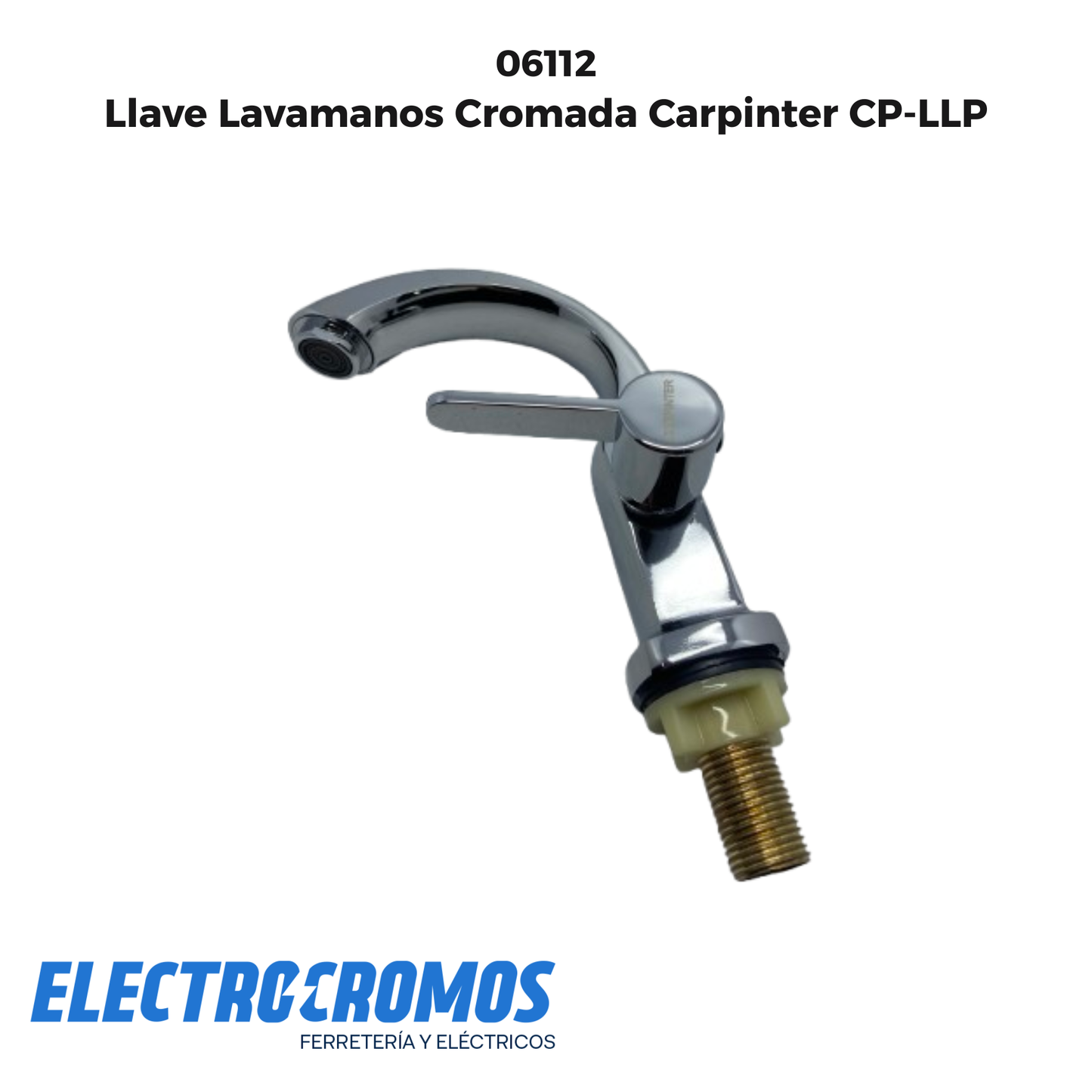 Llave Lavamanos Cromada Carpinter CP-LLP