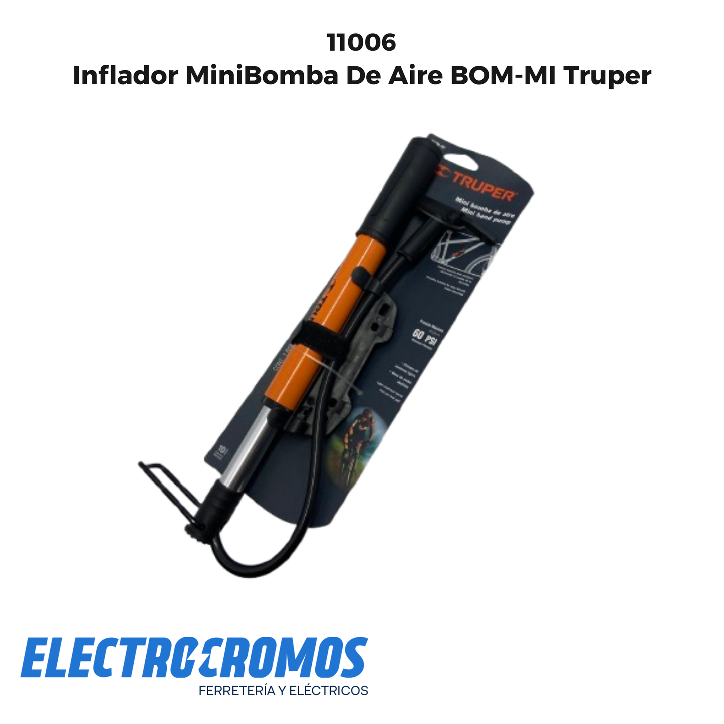 Inflador MiniBomba De Aire BOM-MI Truper