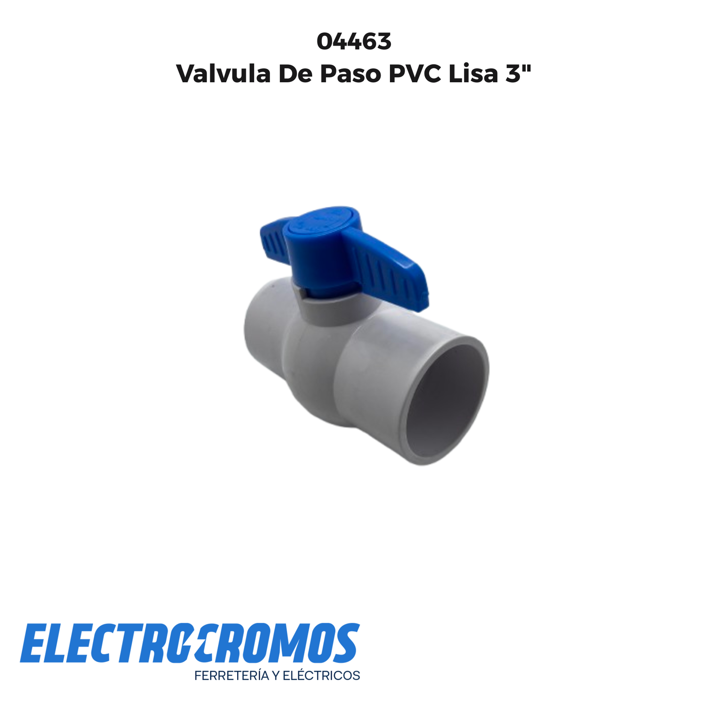 Valvula De Paso PVC Lisa 3"