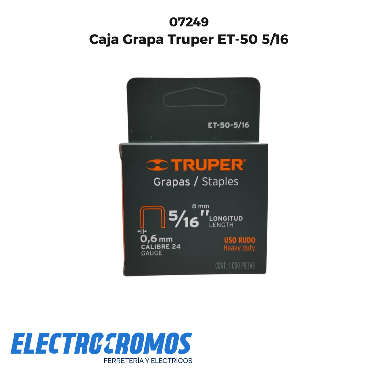 Caja Grapa Truper ET-50 5/16