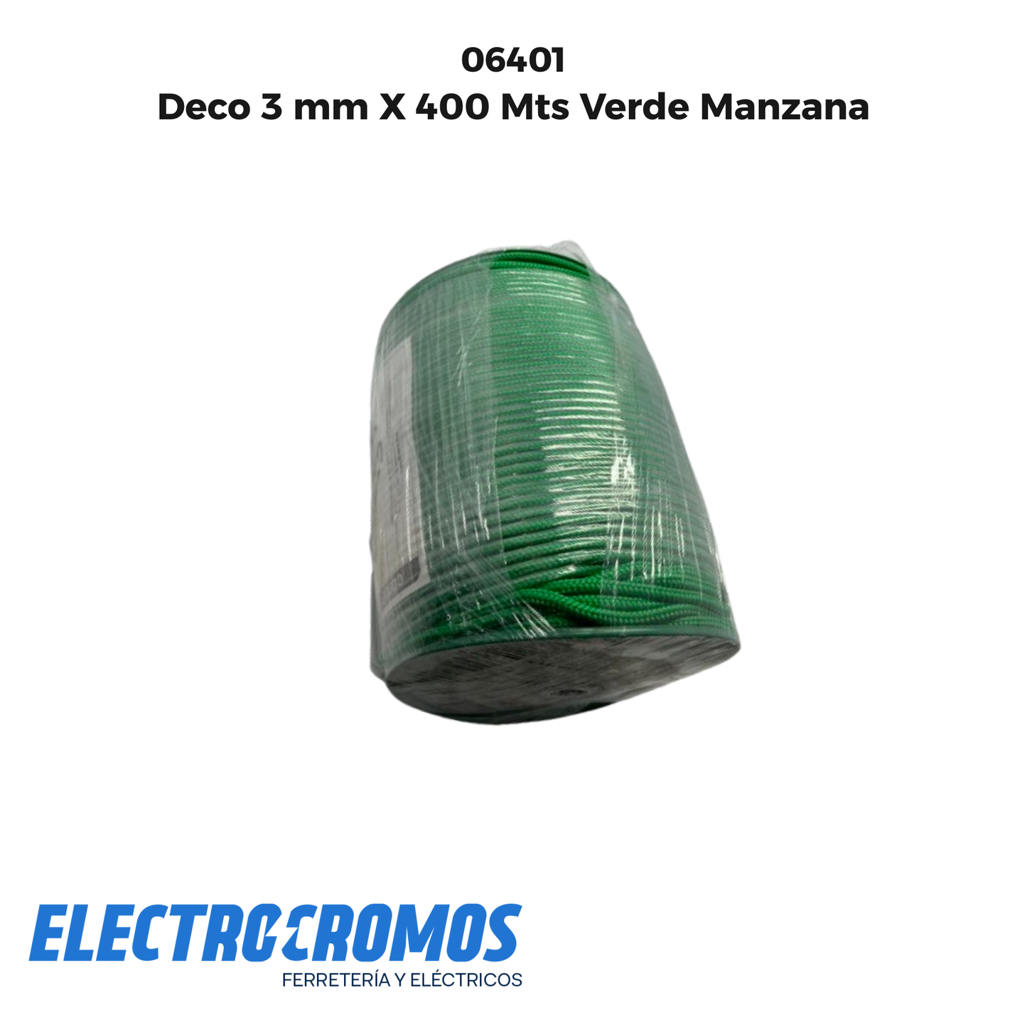 Deco 3 mm X 400 Mts Verde Manzana