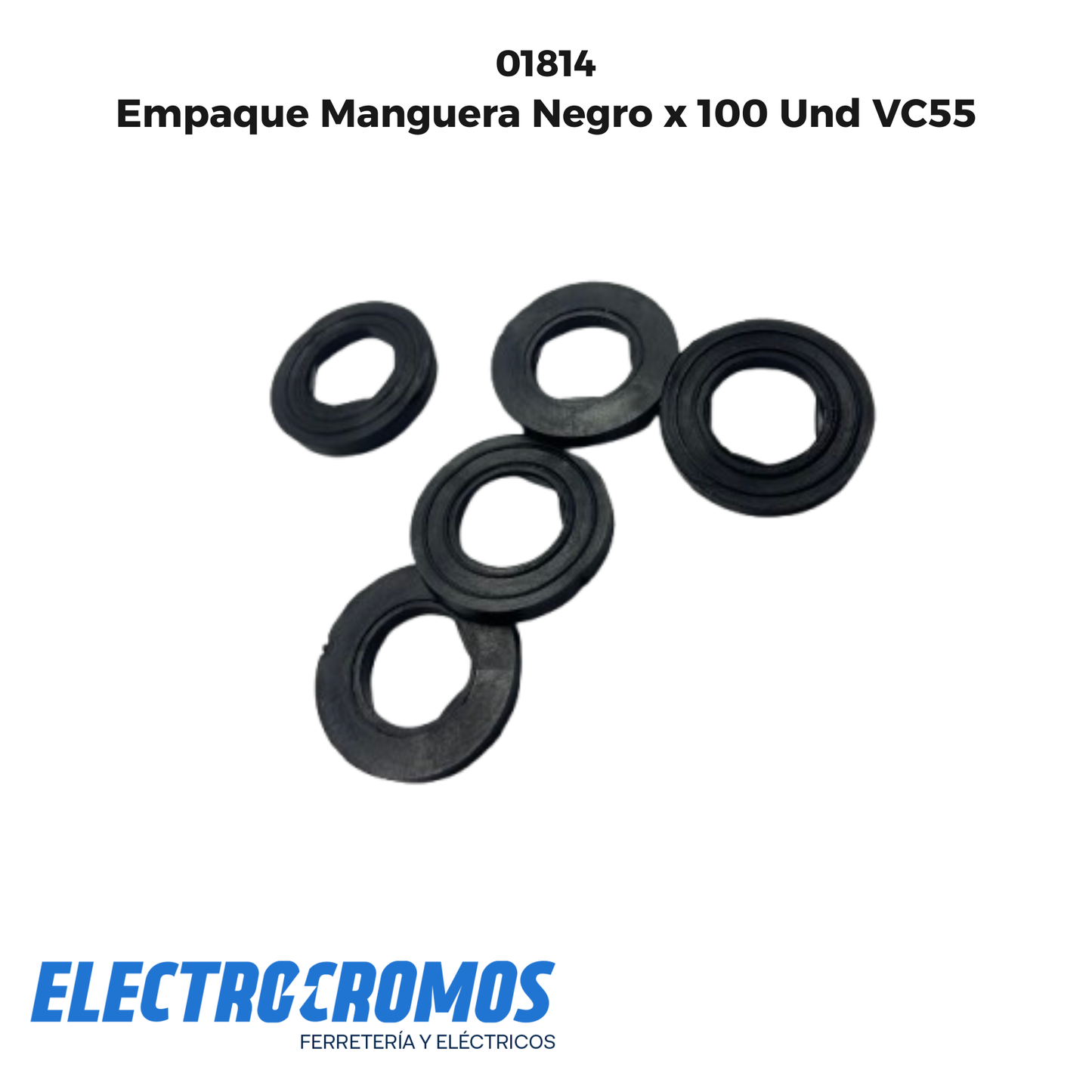 Empaque Manguera Negro x 100 Und VC55