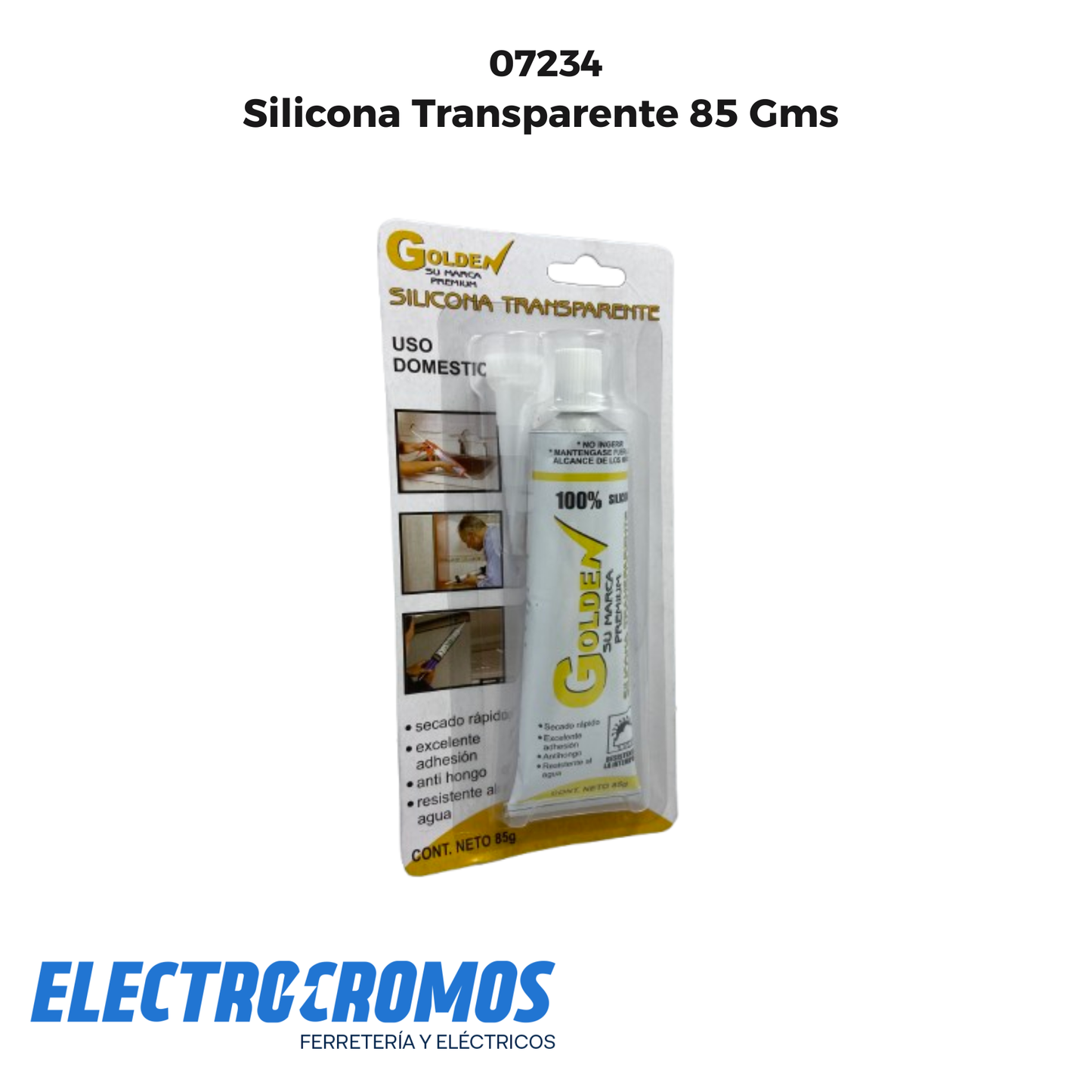 Silicona Transparente 85 Gms