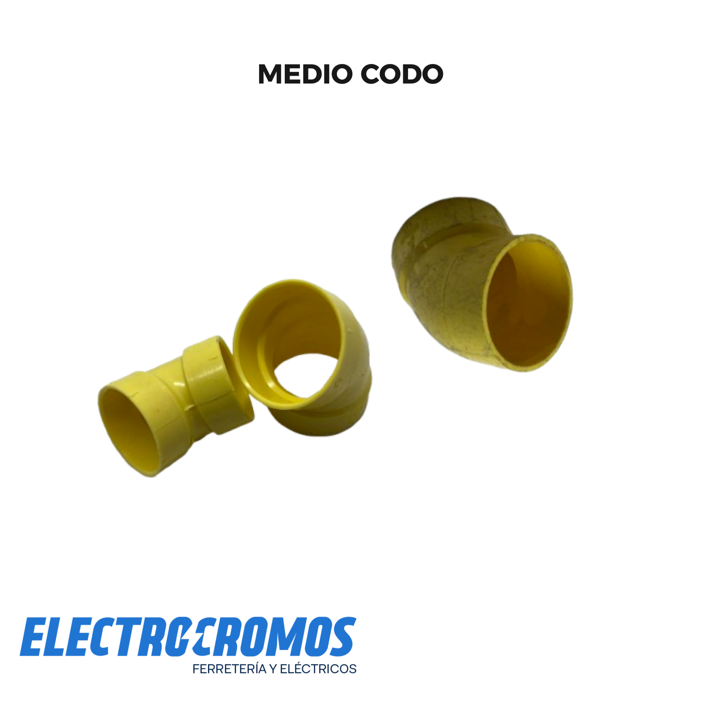 Medio Codo PVC