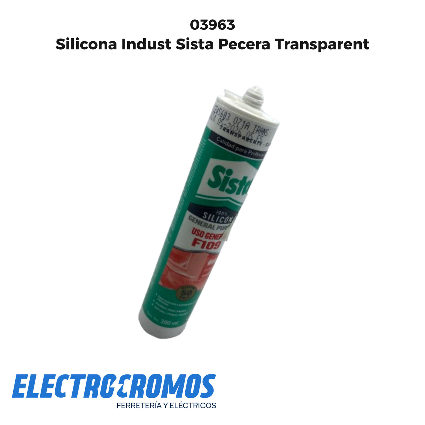Silicona Indust Sista Pecera Transparent