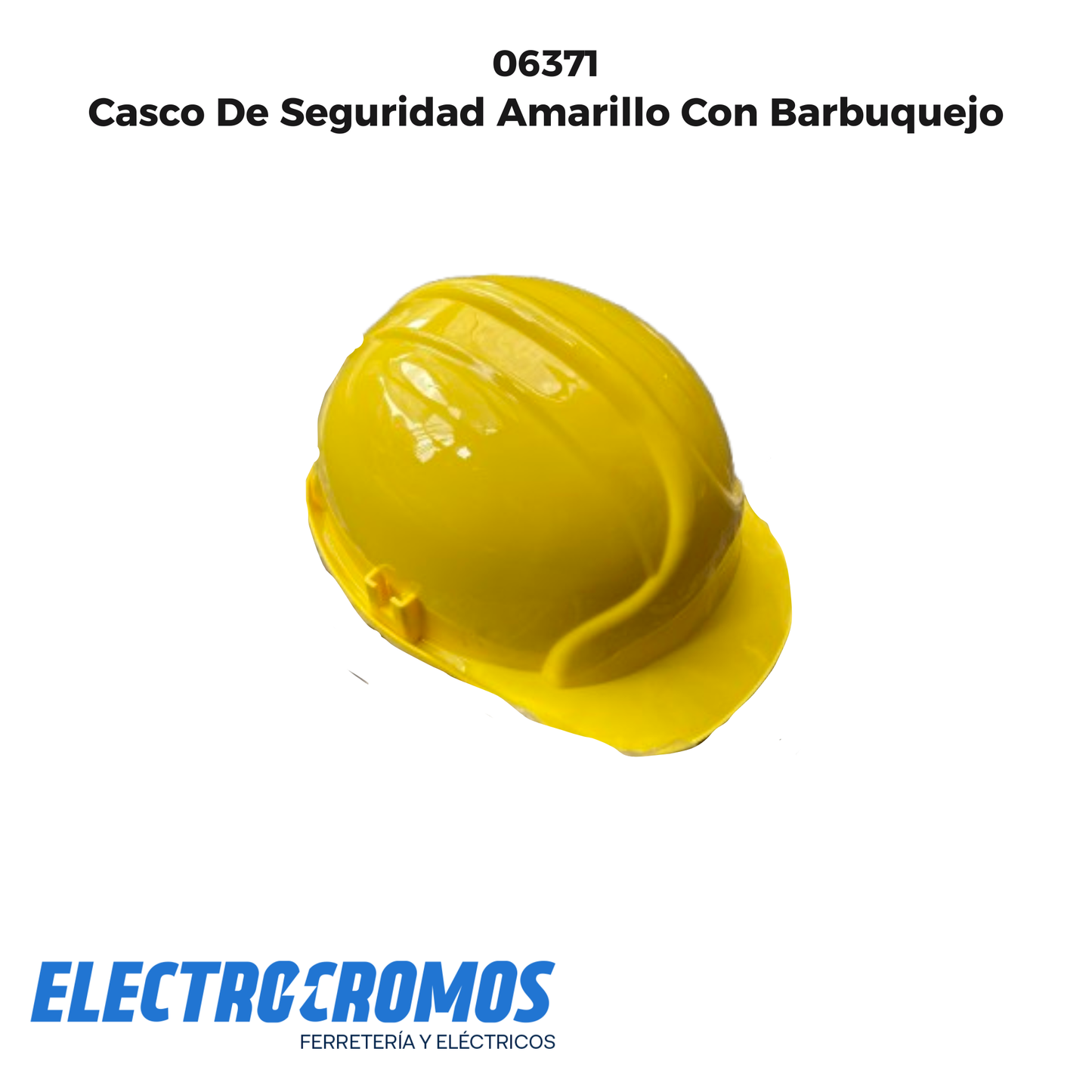 Casco De Seguridad Amarillo Con Barbuquejo