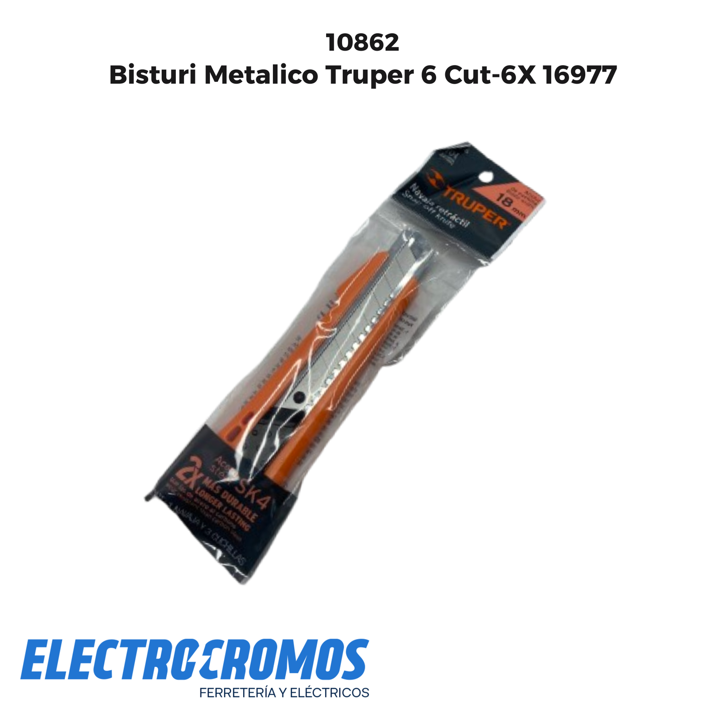 Bisturi Metalico Truper 6 Cut-6X 16977