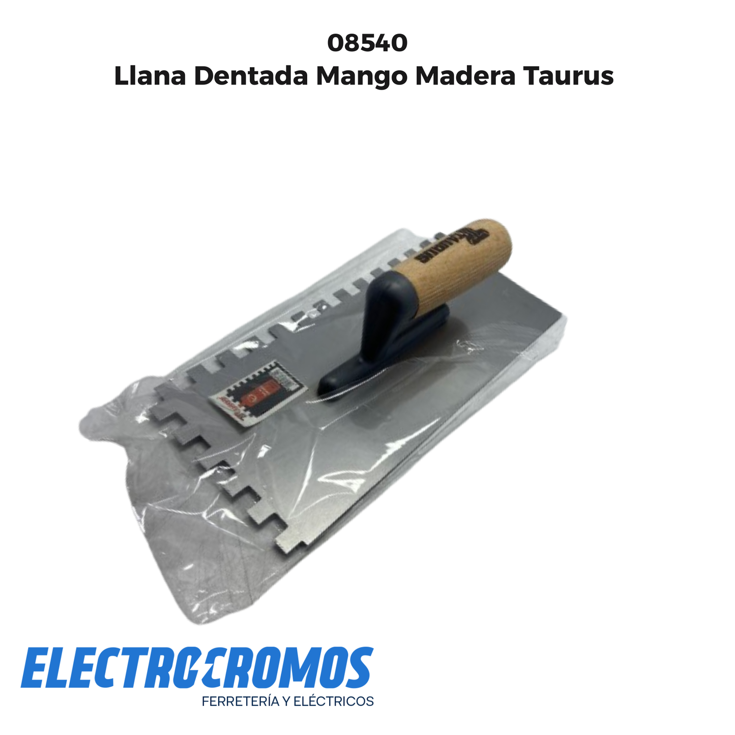 Llana Dentada Mango Madera Taurus