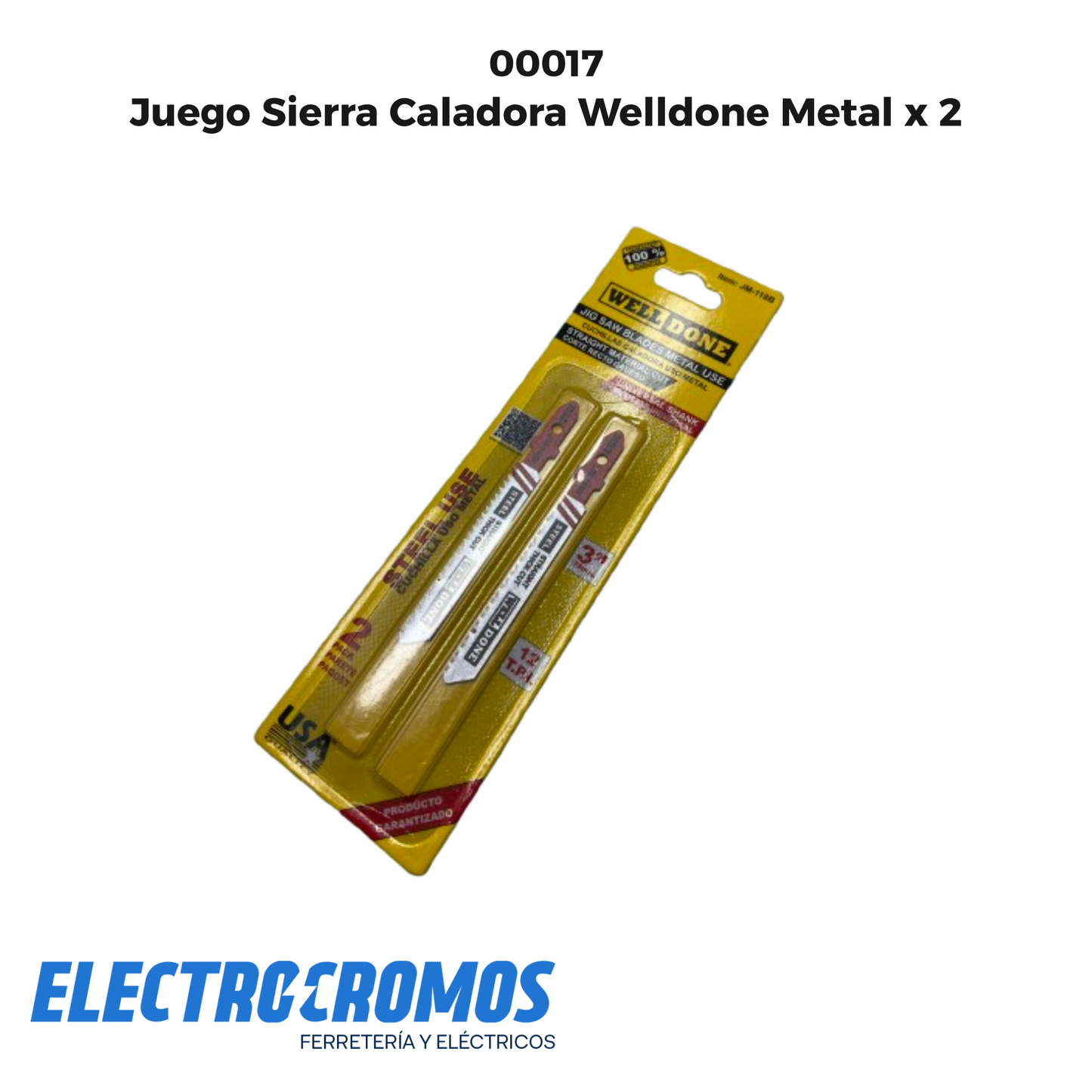 Juego Sierra Caladora Welldone Metal x 2