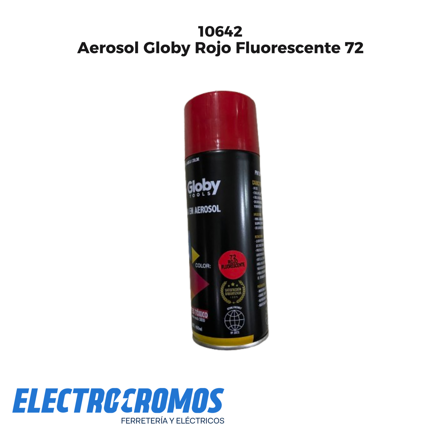Aerosol Globy Rojo Fluorescente 72