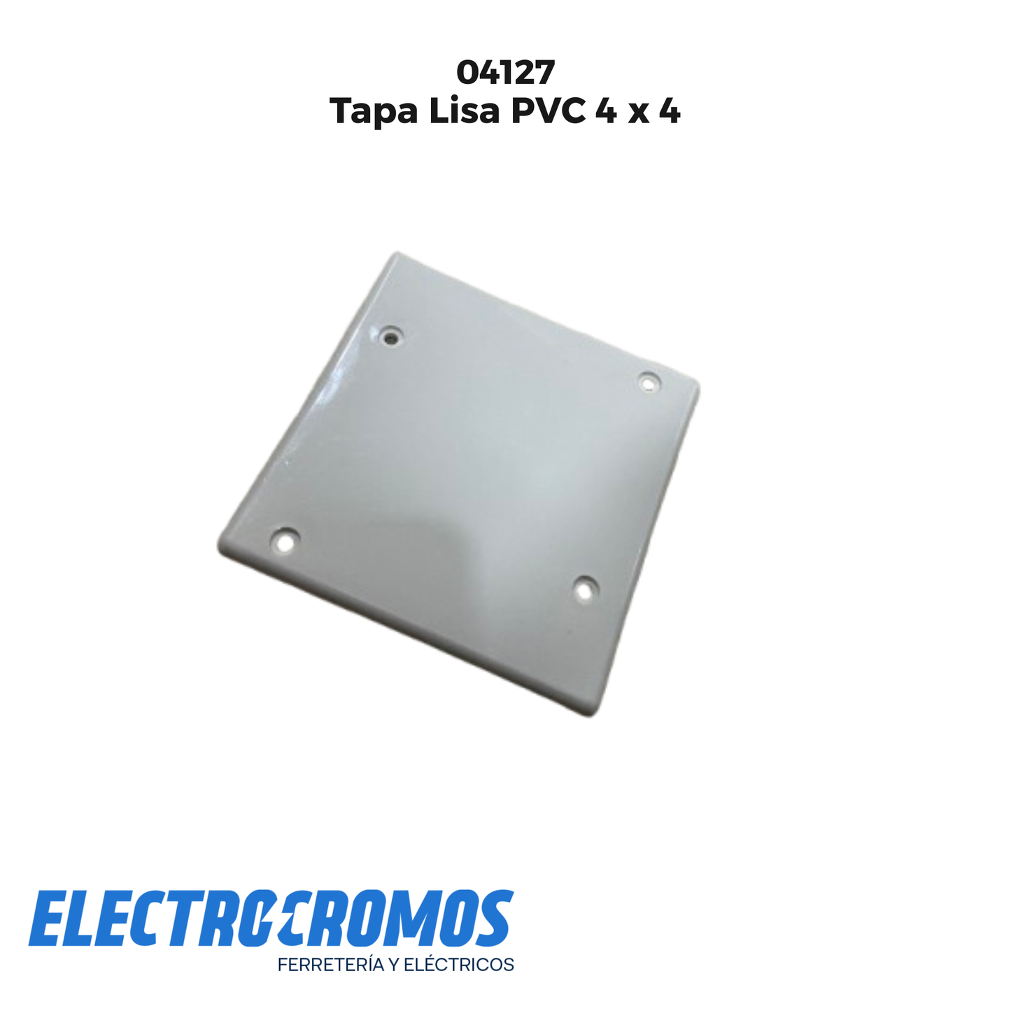 Tapa Lisa PVC 4 x 4