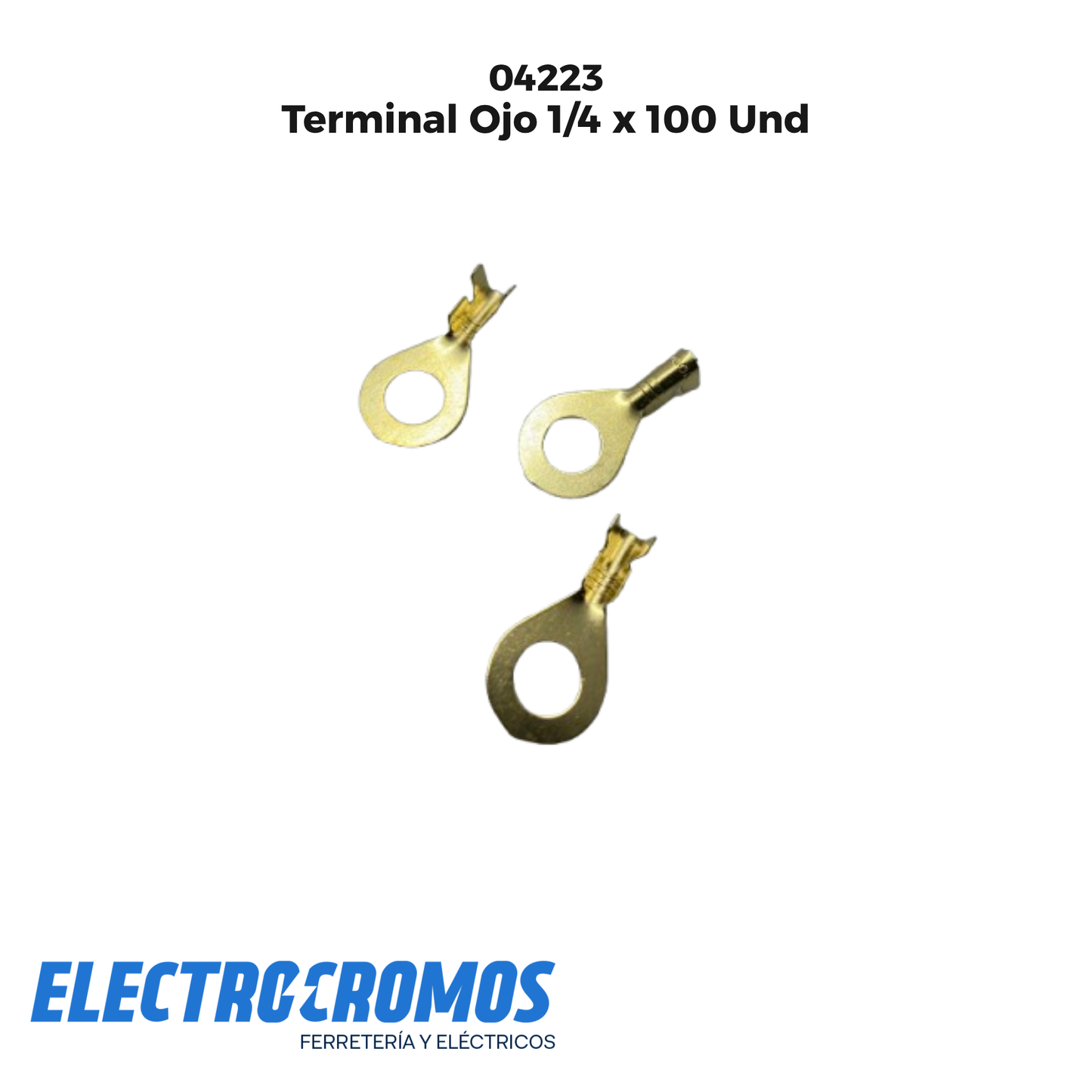 Terminal Ojo 1/4 x 100 Und
