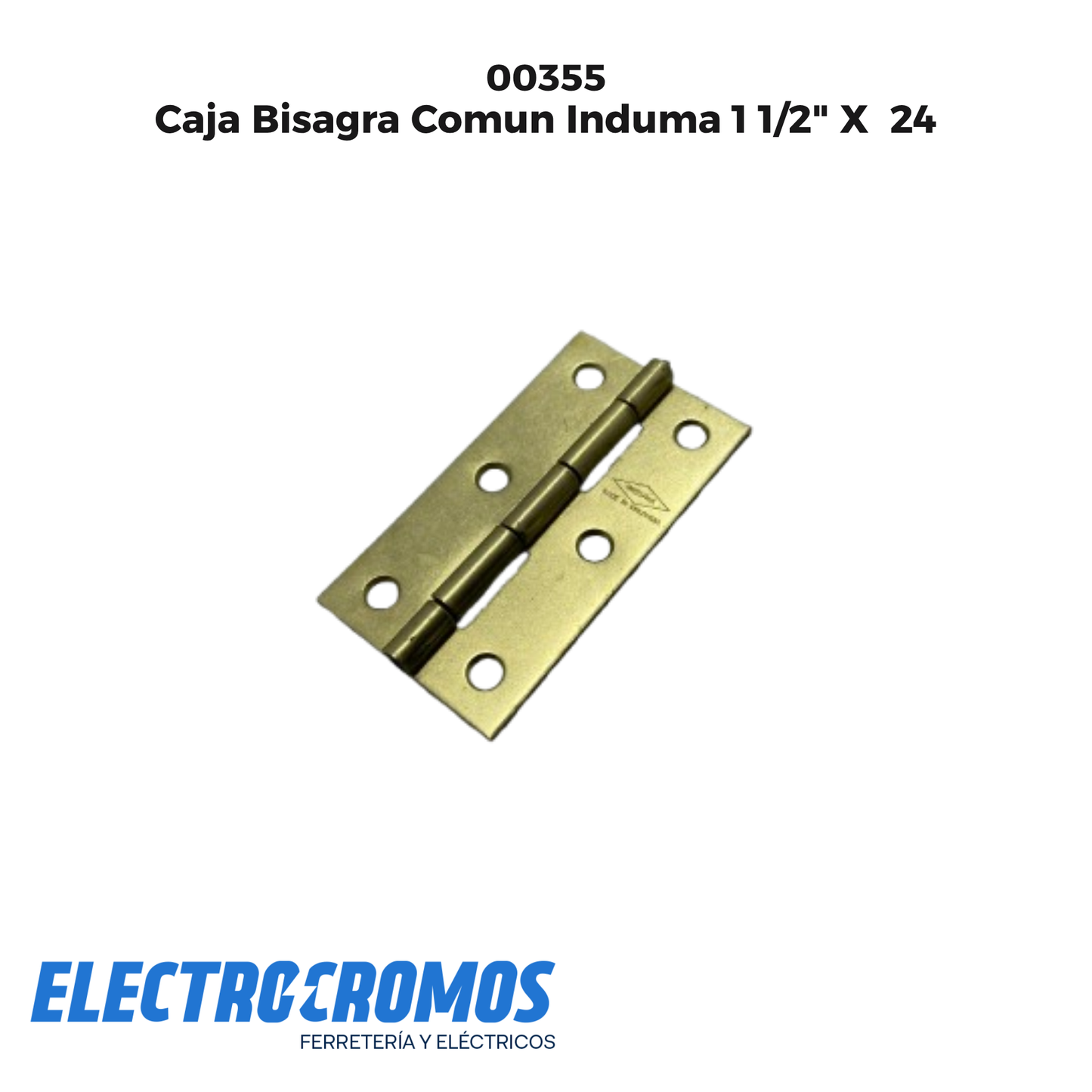 Caja Bisagra Comun Induma 1 1/2" X 24