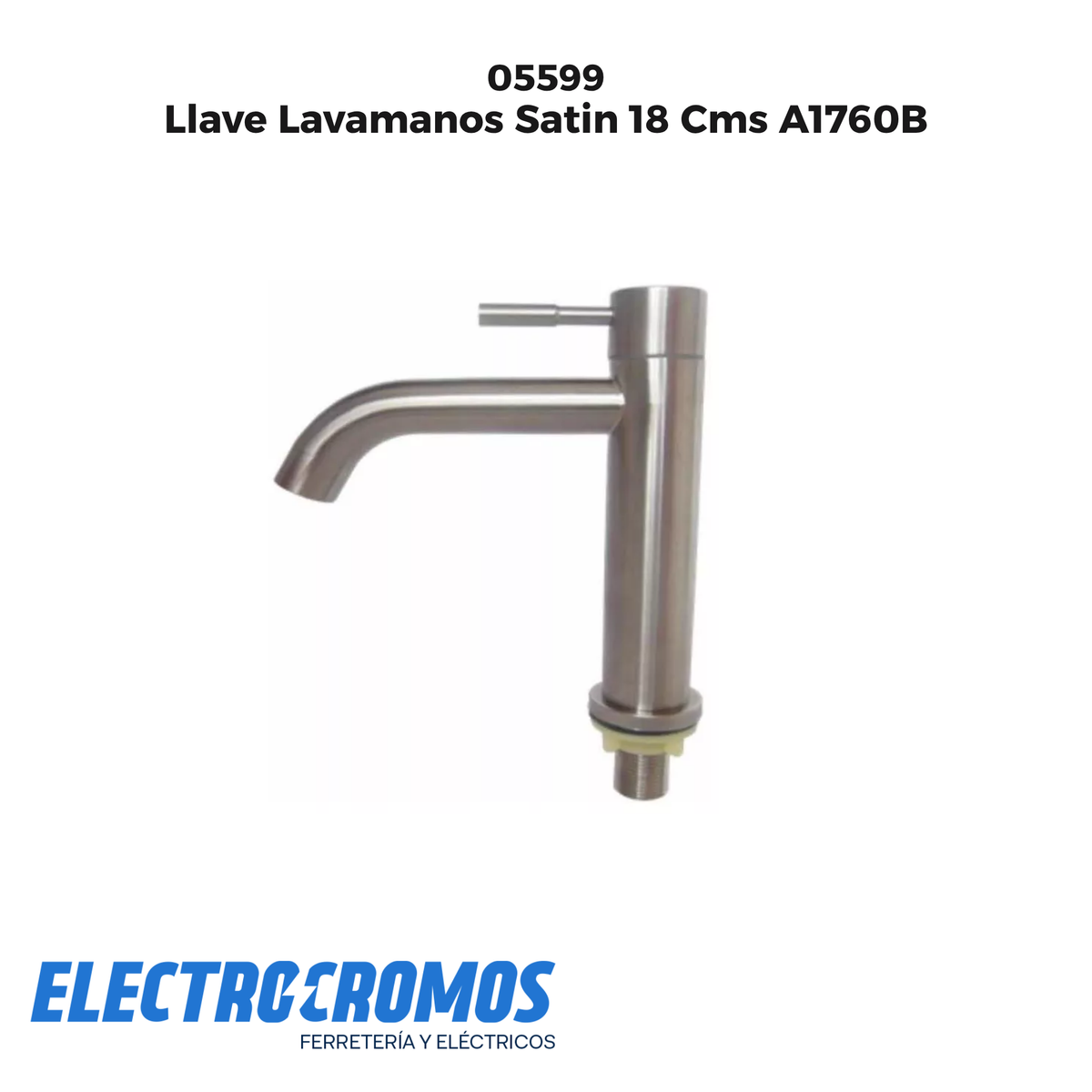 Llave Lavamanos Satin 18 Cms A1760B