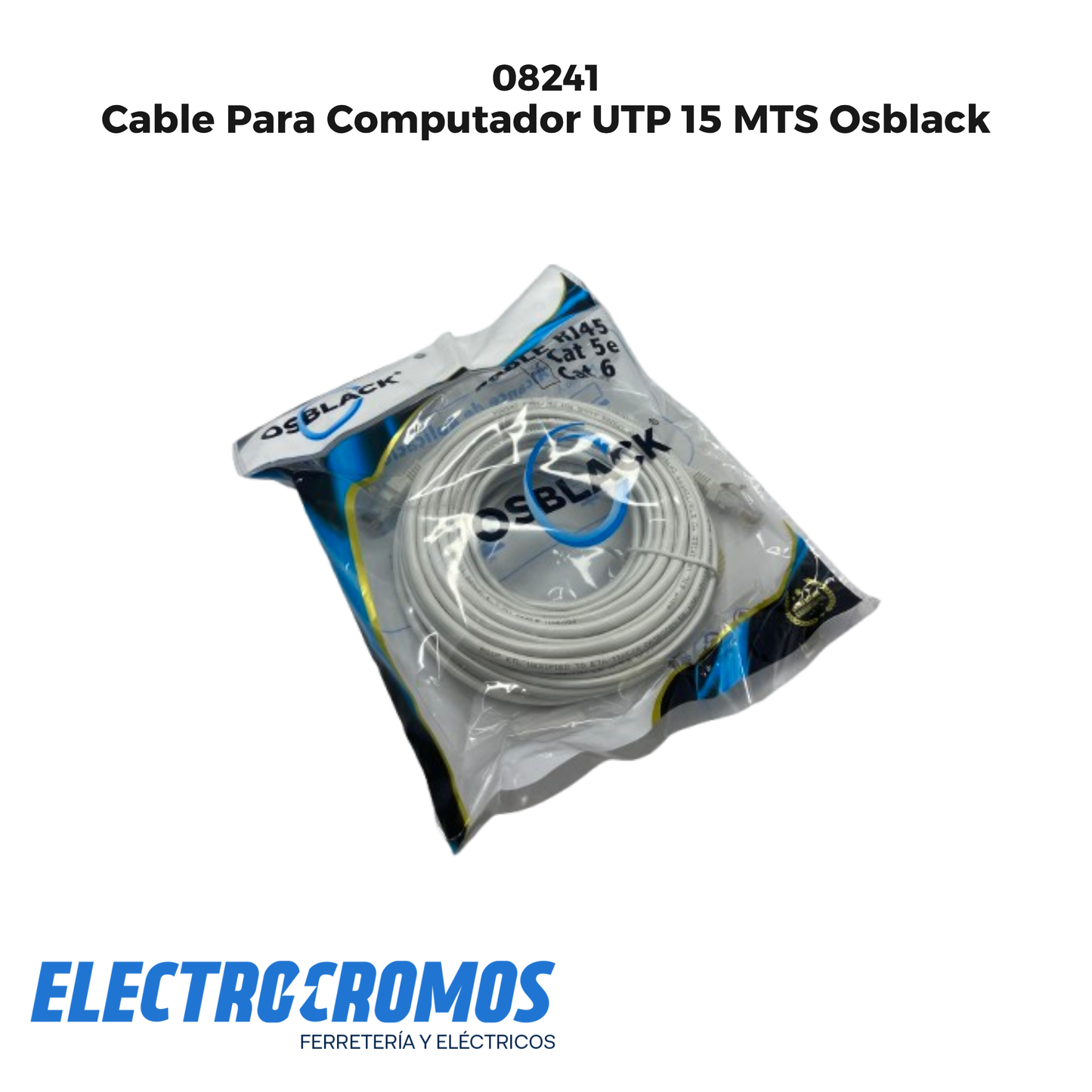 Cable Para Computador UTP 15 MTS Osblack