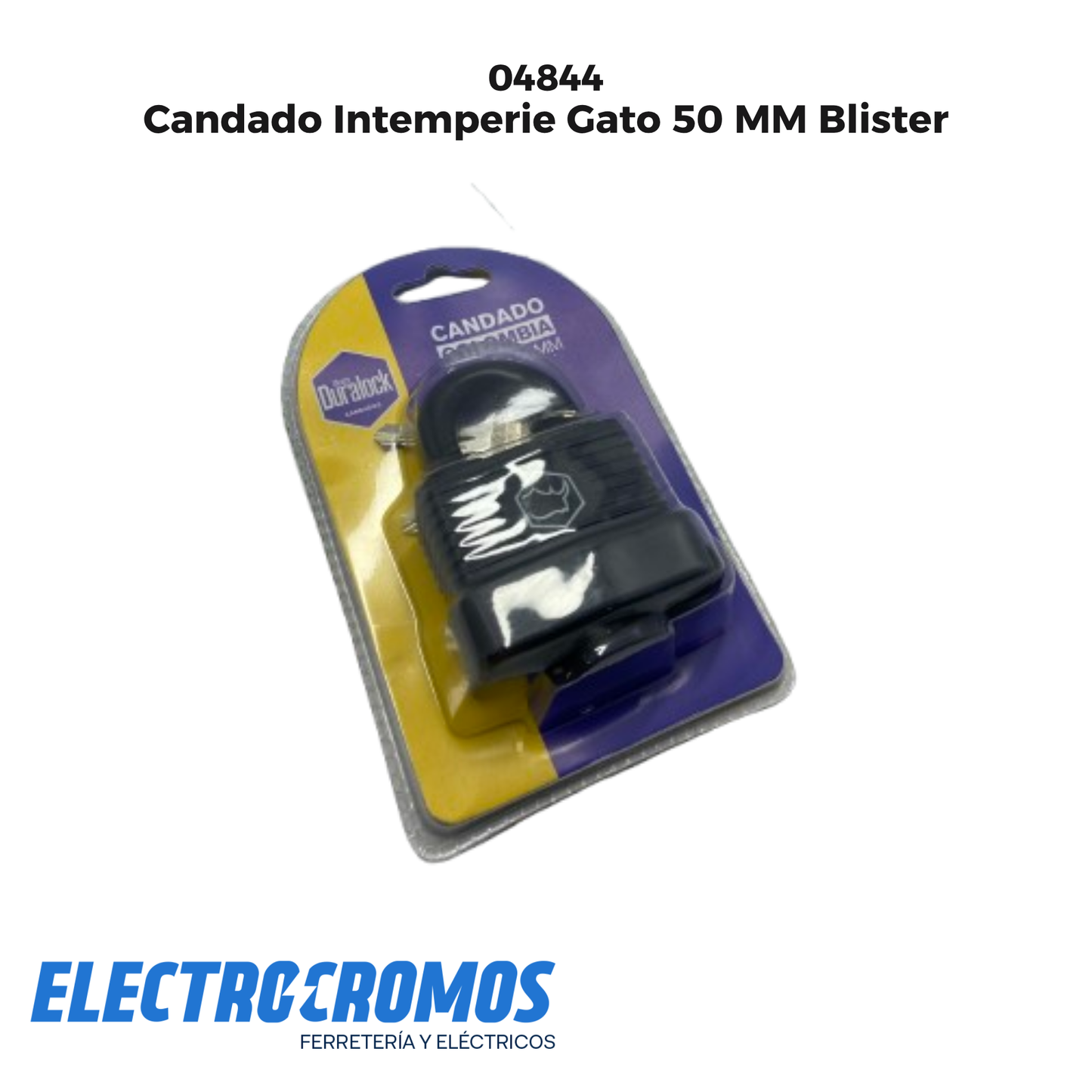 Candado Intemperie Gato 50 MM Blister