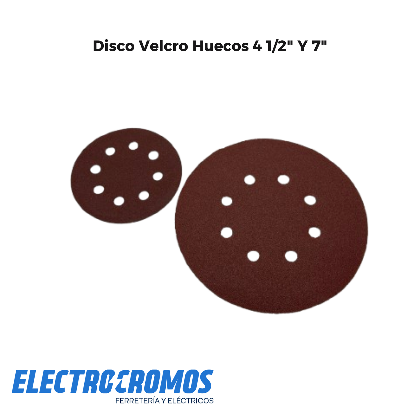 Disco Velcro Huecos 4 1/2" Y 7"