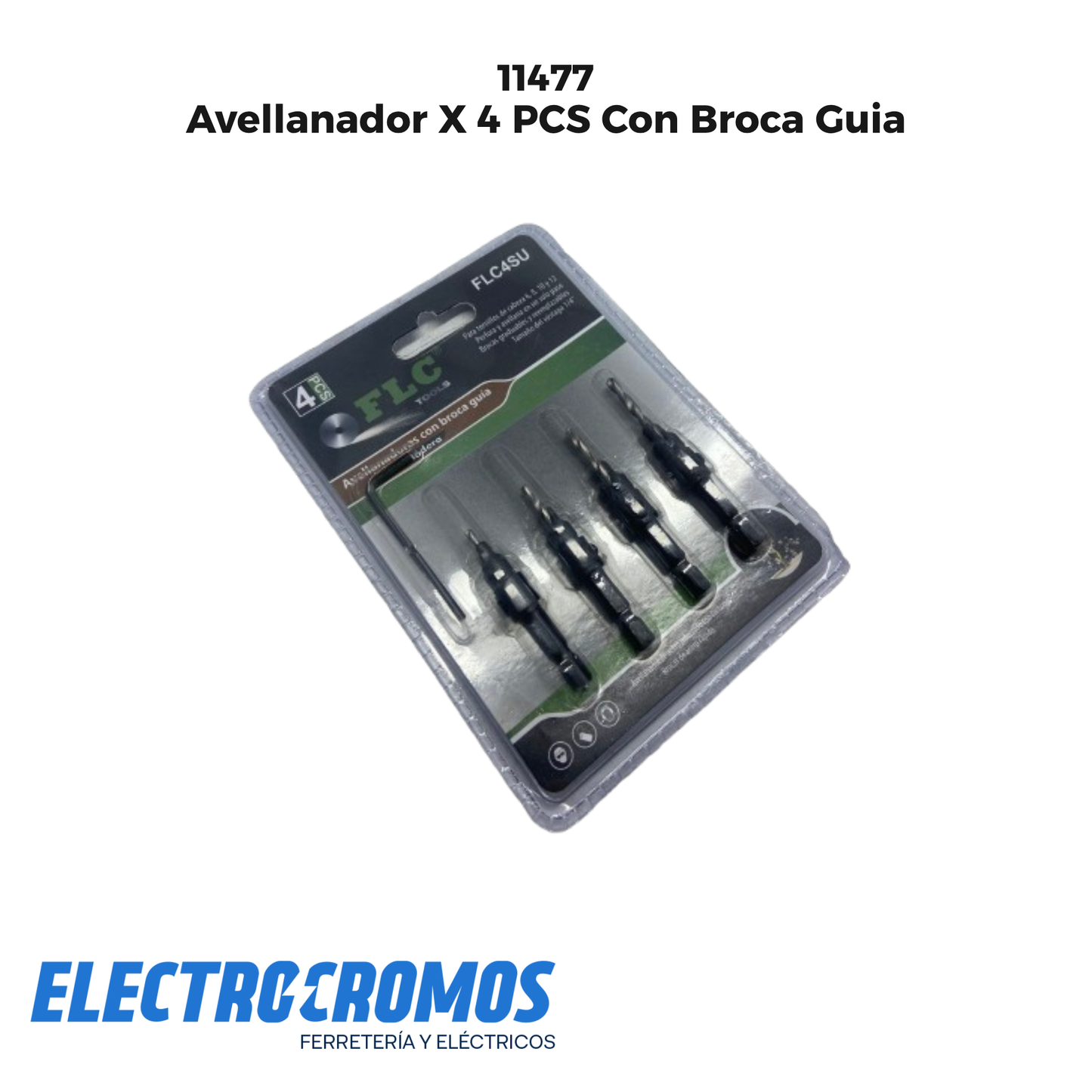 Avellanador X 4 PCS Con Broca Guia