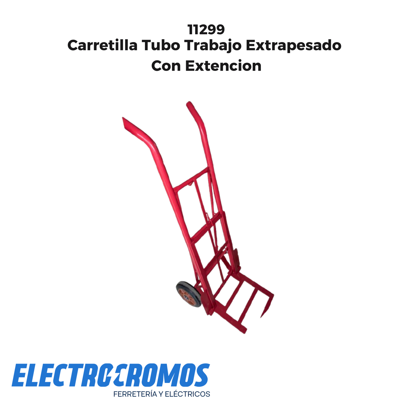 Carretilla Tubo Trabajo Extrapesado Con Extencion