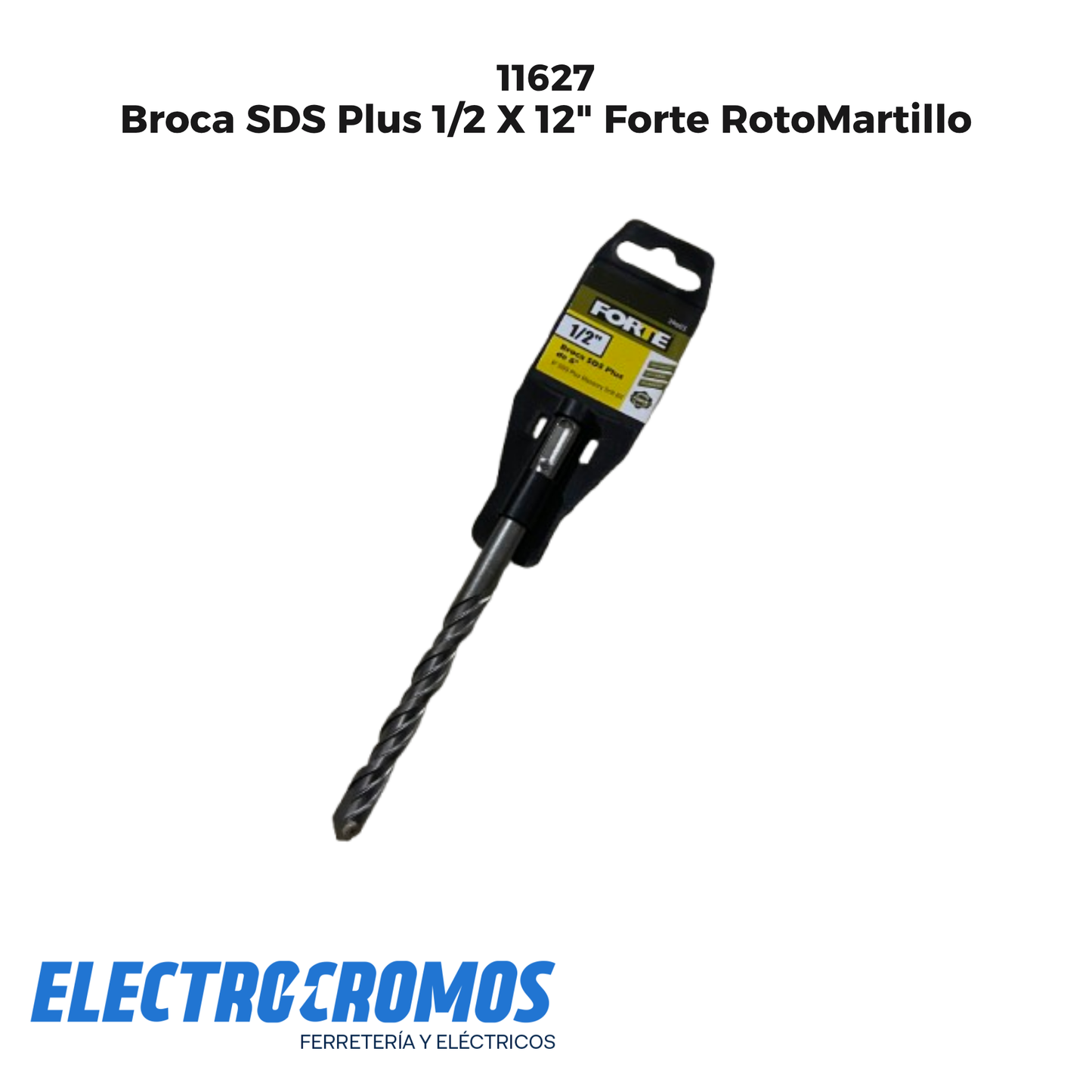 Broca SDS Plus 1/2 X 12" Forte RotoMartillo
