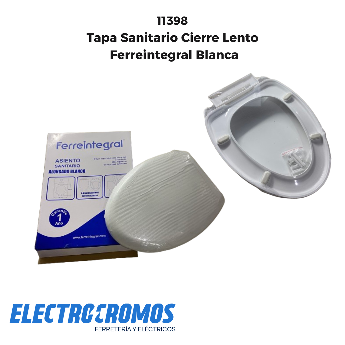 Tapa Sanitario Cierre Lento Ferreintegral Blanca