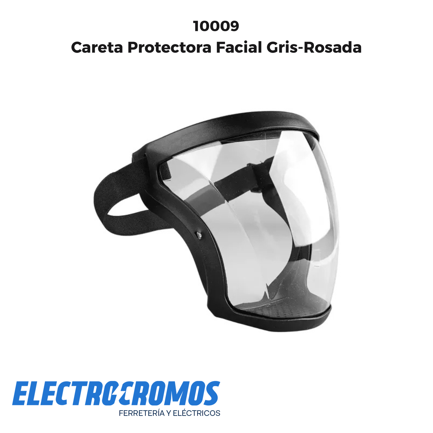 Careta Protectora Facial Gris-Rosada