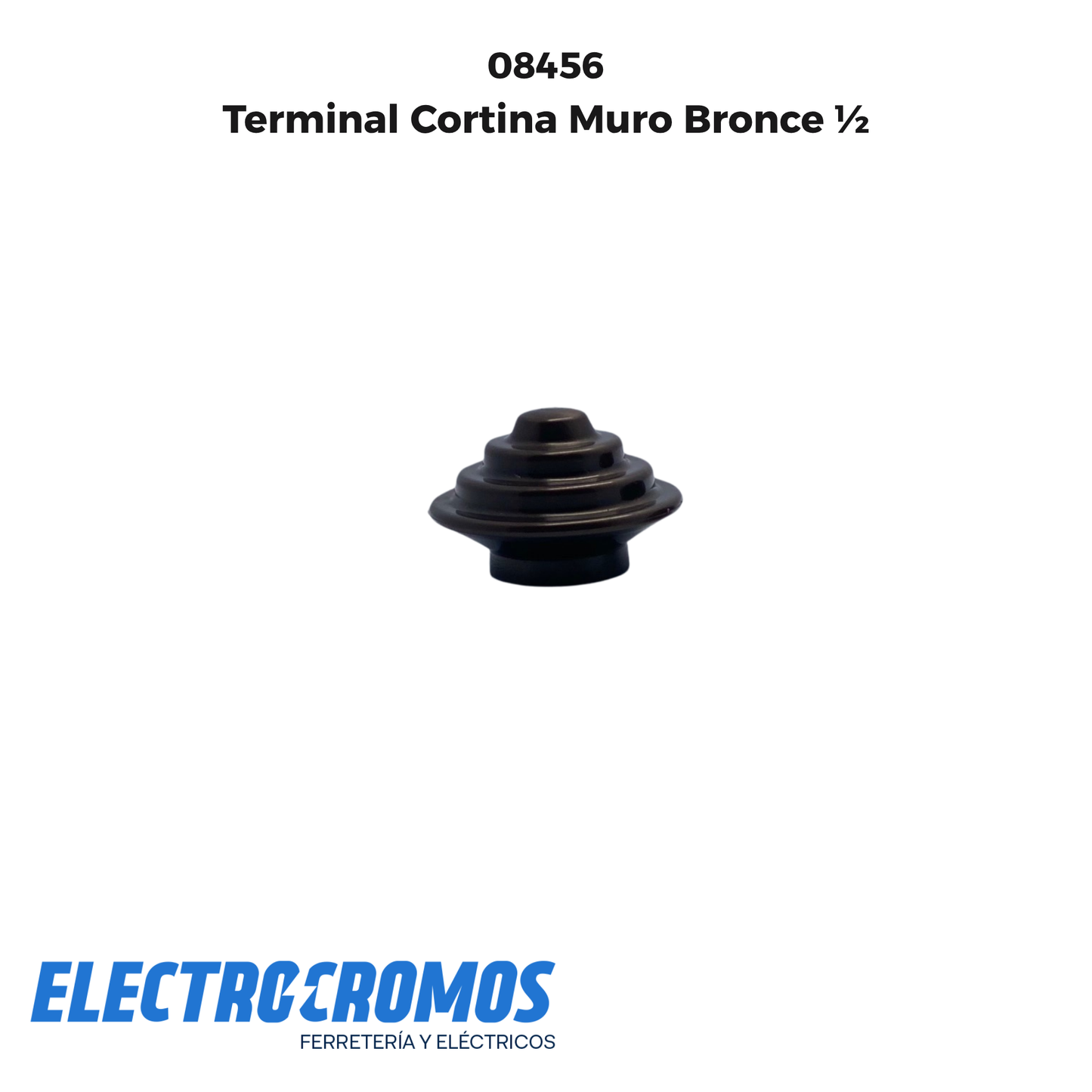 Terminal Cortina Muro Bronce ½