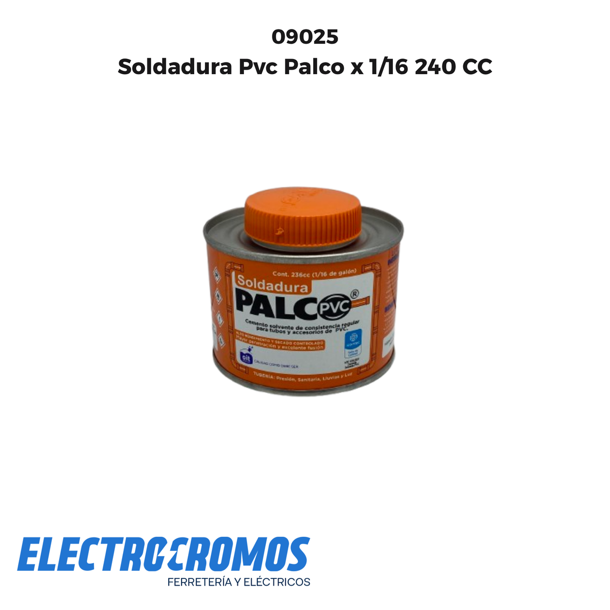 Soldadura Pvc Palco x 1/16 240 CC