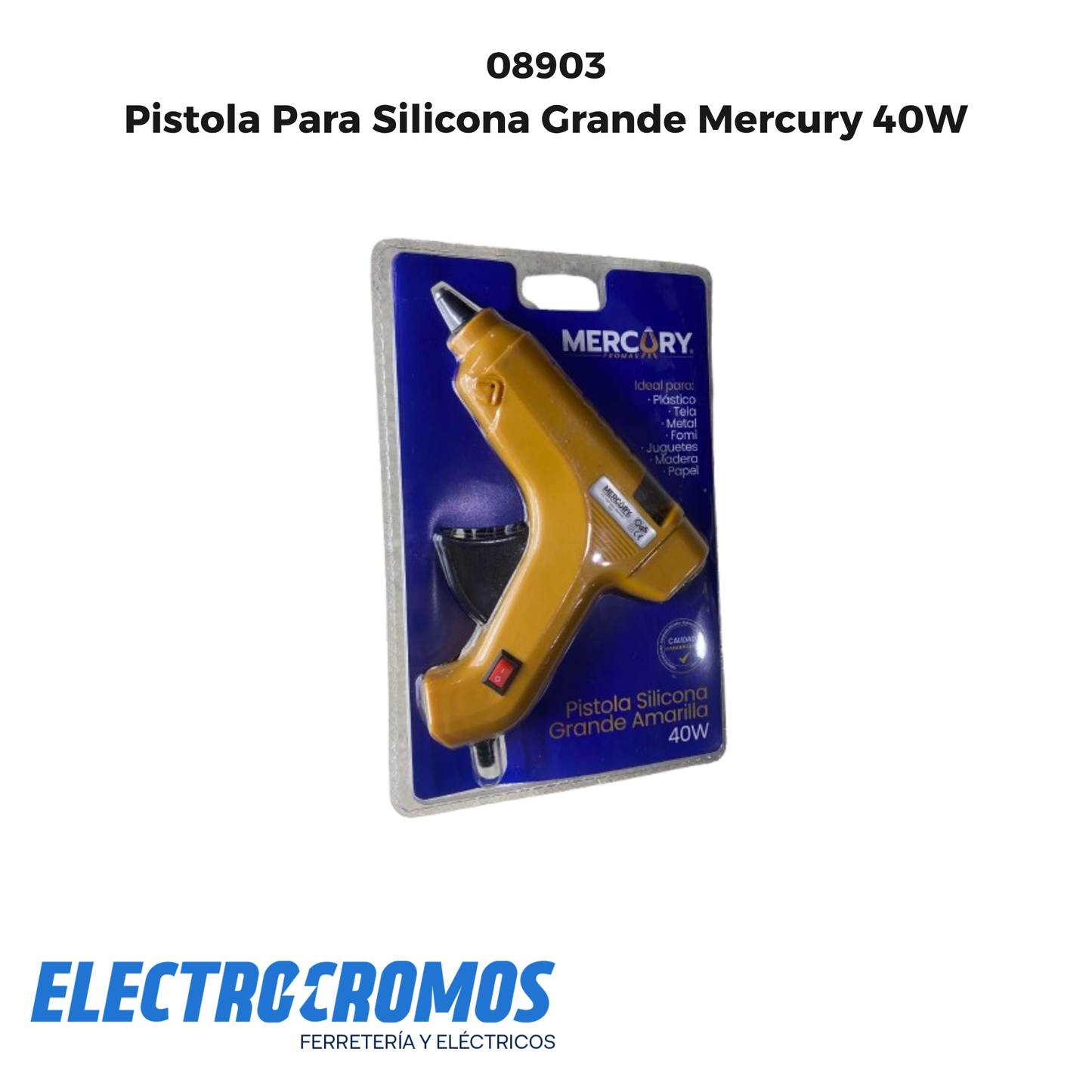 Pistola Para Silicona Grande Mercury 40W