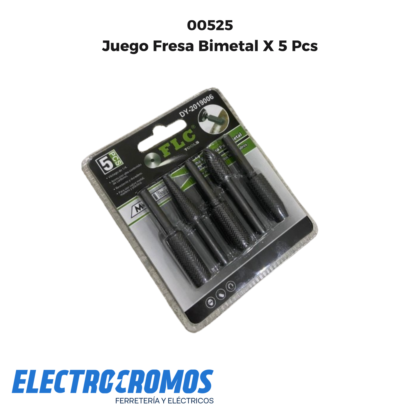 Juego Fresa Bimetal X 5 Pcs