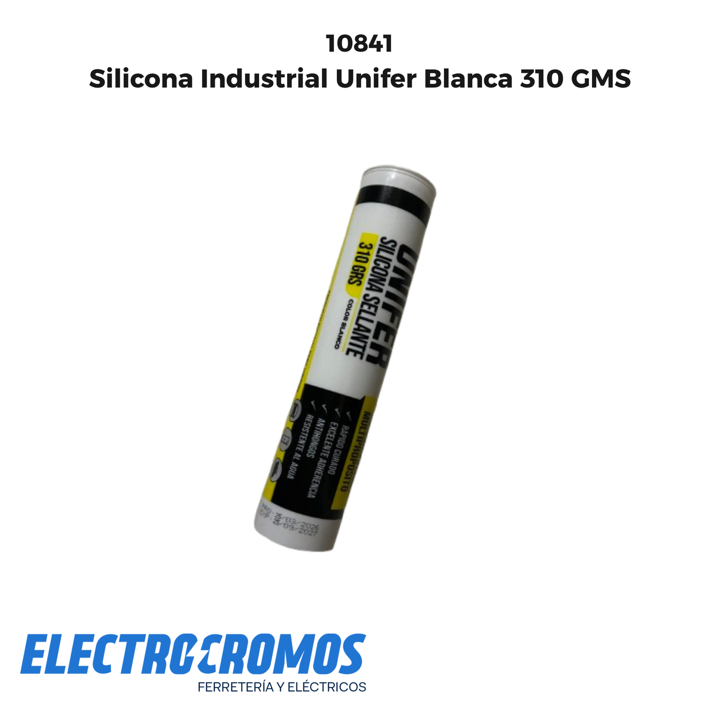 Silicona Industrial Unifer Blanca 310 GMS