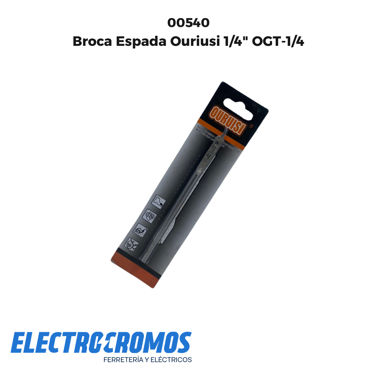Broca Espada Ouriusi 1/4" OGT-1/4